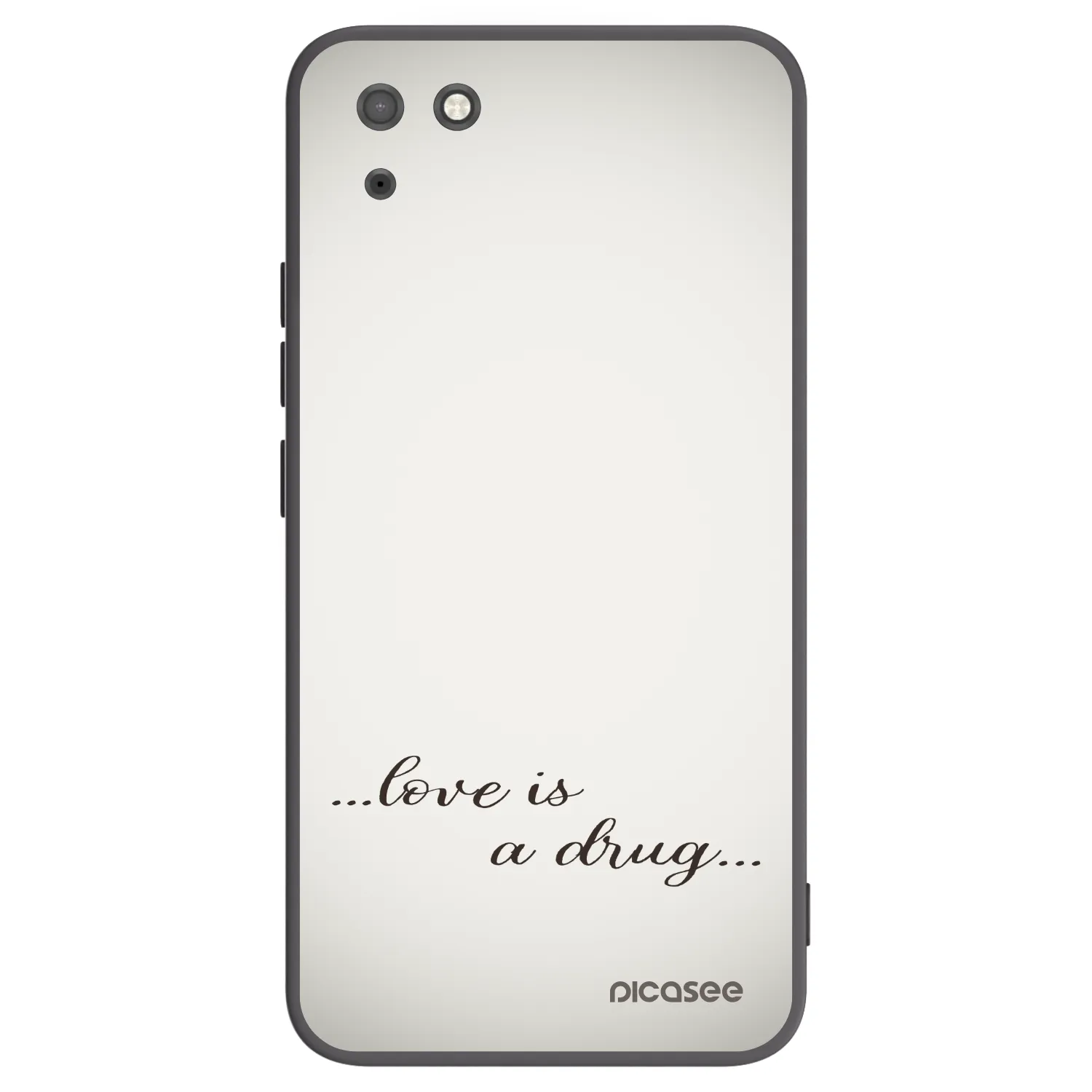 Picasee silikonový černý obal pro Huawei Y5P - Love is a drug