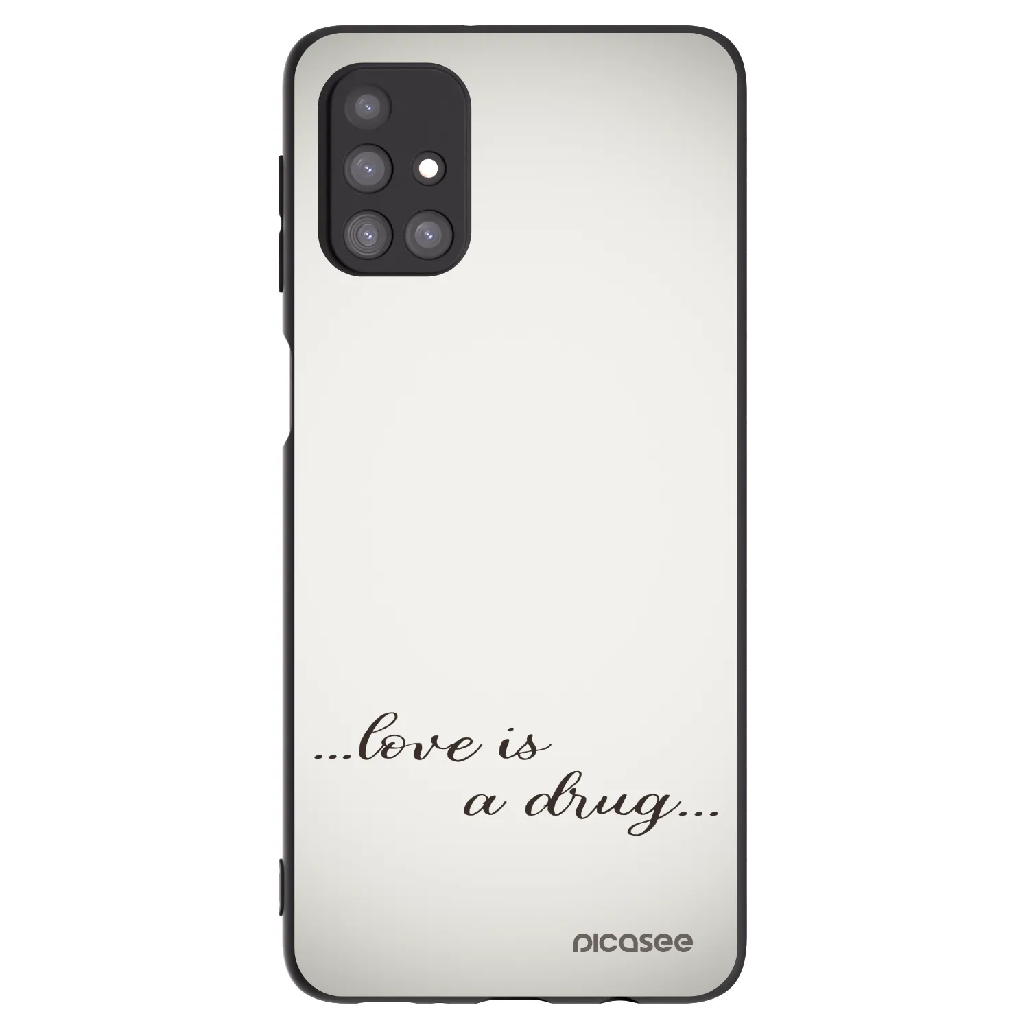 Picasee silikonový černý obal pro Samsung Galaxy M31s - Love is a drug