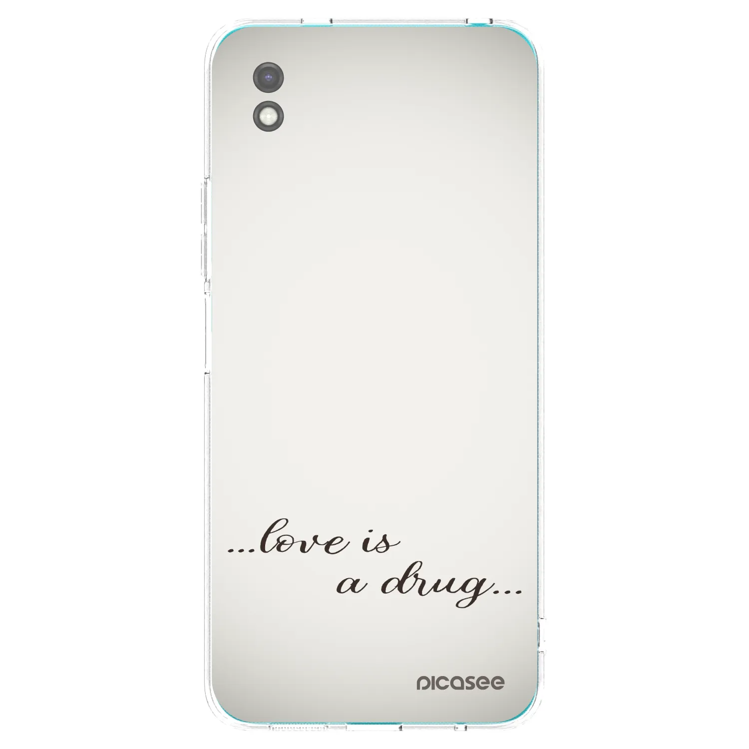 Picasee silikonový černý obal pro Xiaomi Redmi 9A - Love is a drug