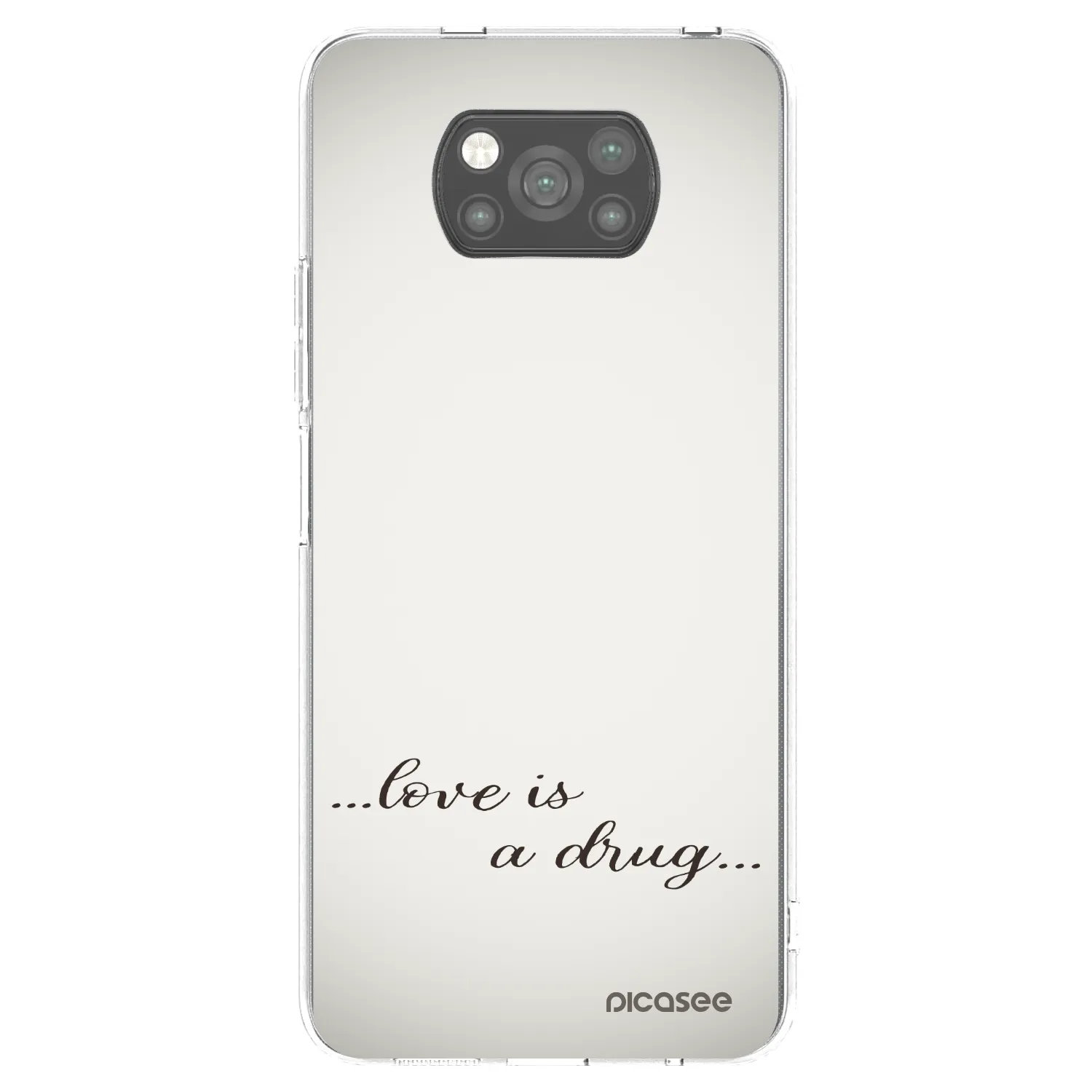 Picasee silikonový černý obal pro Xiaomi Poco X3 - Love is a drug