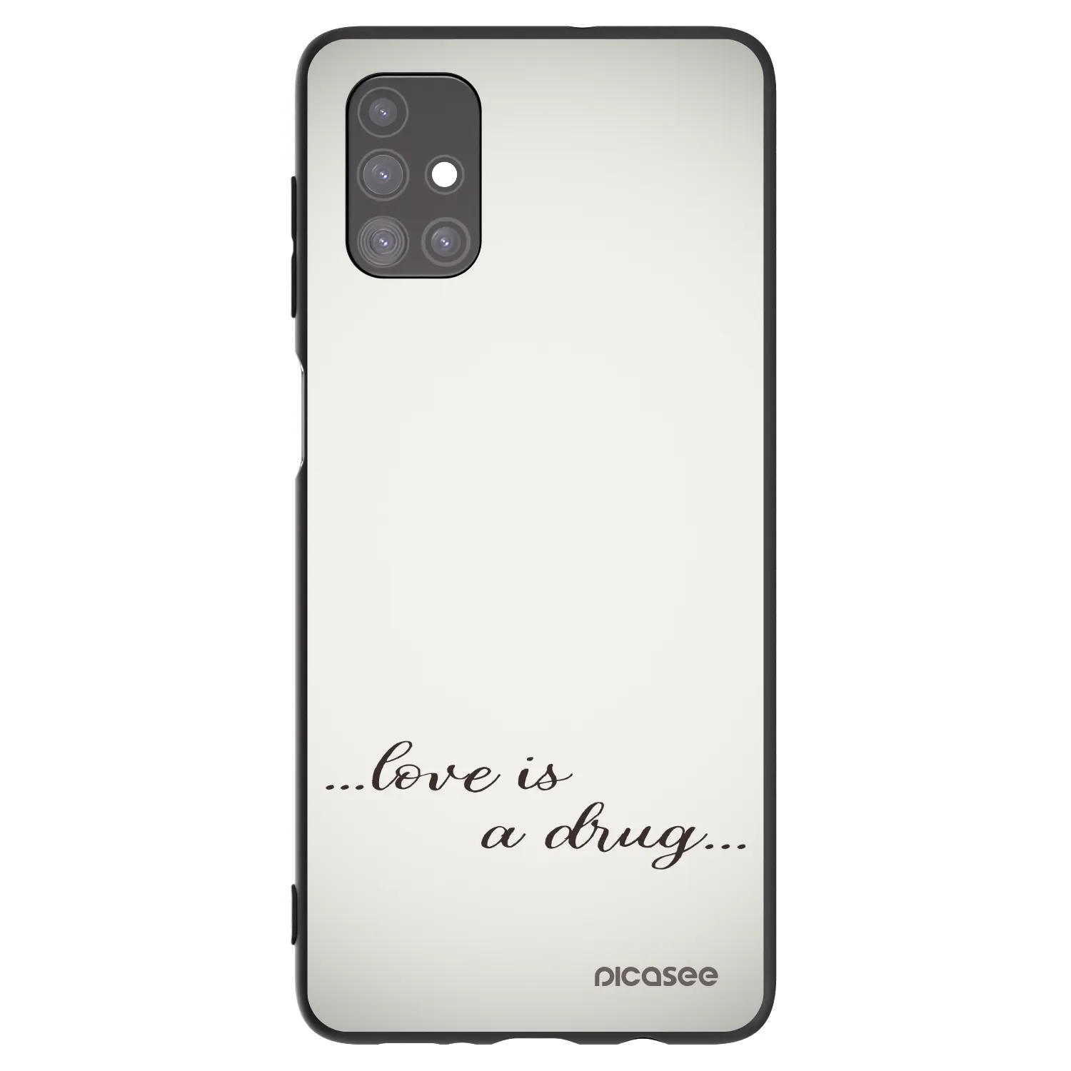 Picasee silikonový černý obal pro Samsung Galaxy M51 M515F - Love is a drug