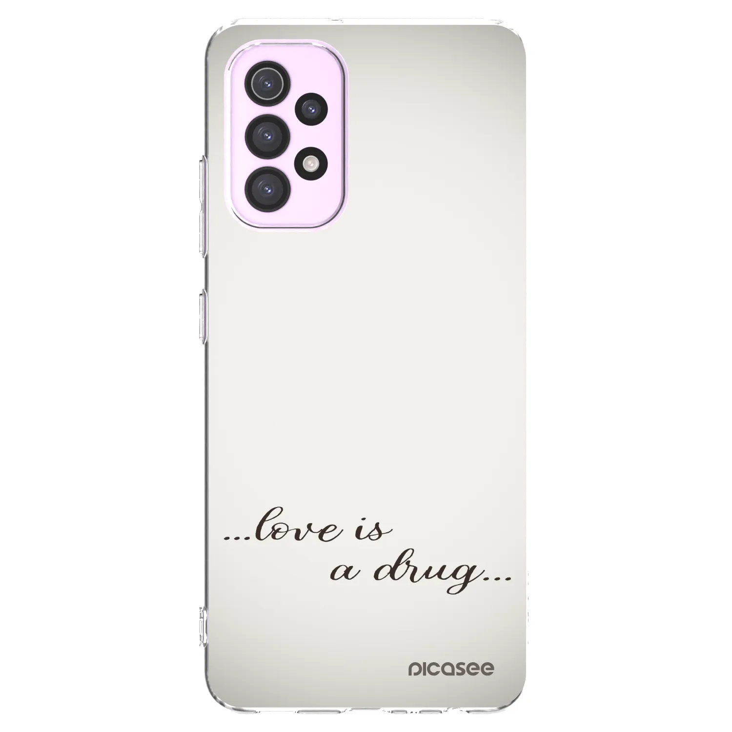 Picasee silikonový průhledný obal pro Samsung Galaxy A32 5G A326B - Love is a drug