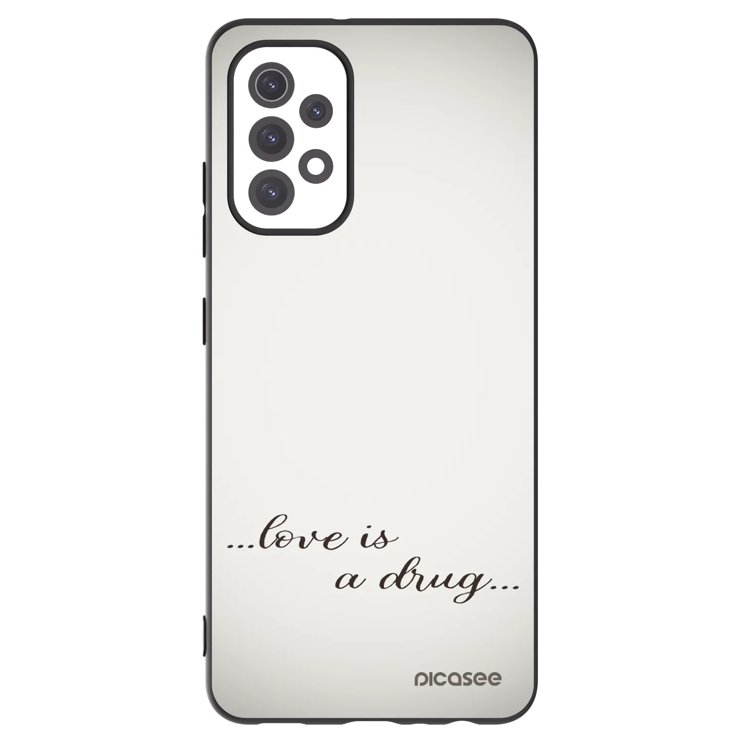 Picasee silikonový černý obal pro Samsung Galaxy A32 5G A326B - Love is a drug