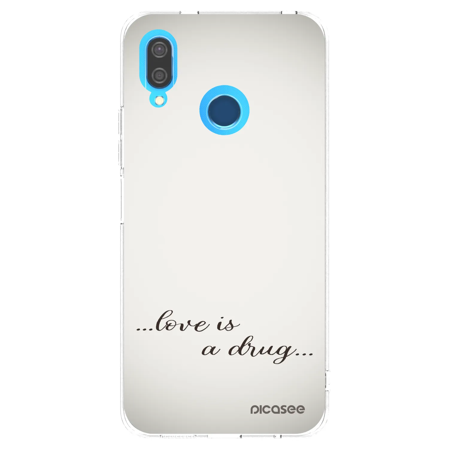 Picasee silikonový průhledný obal pro Huawei P20 Lite - Love is a drug