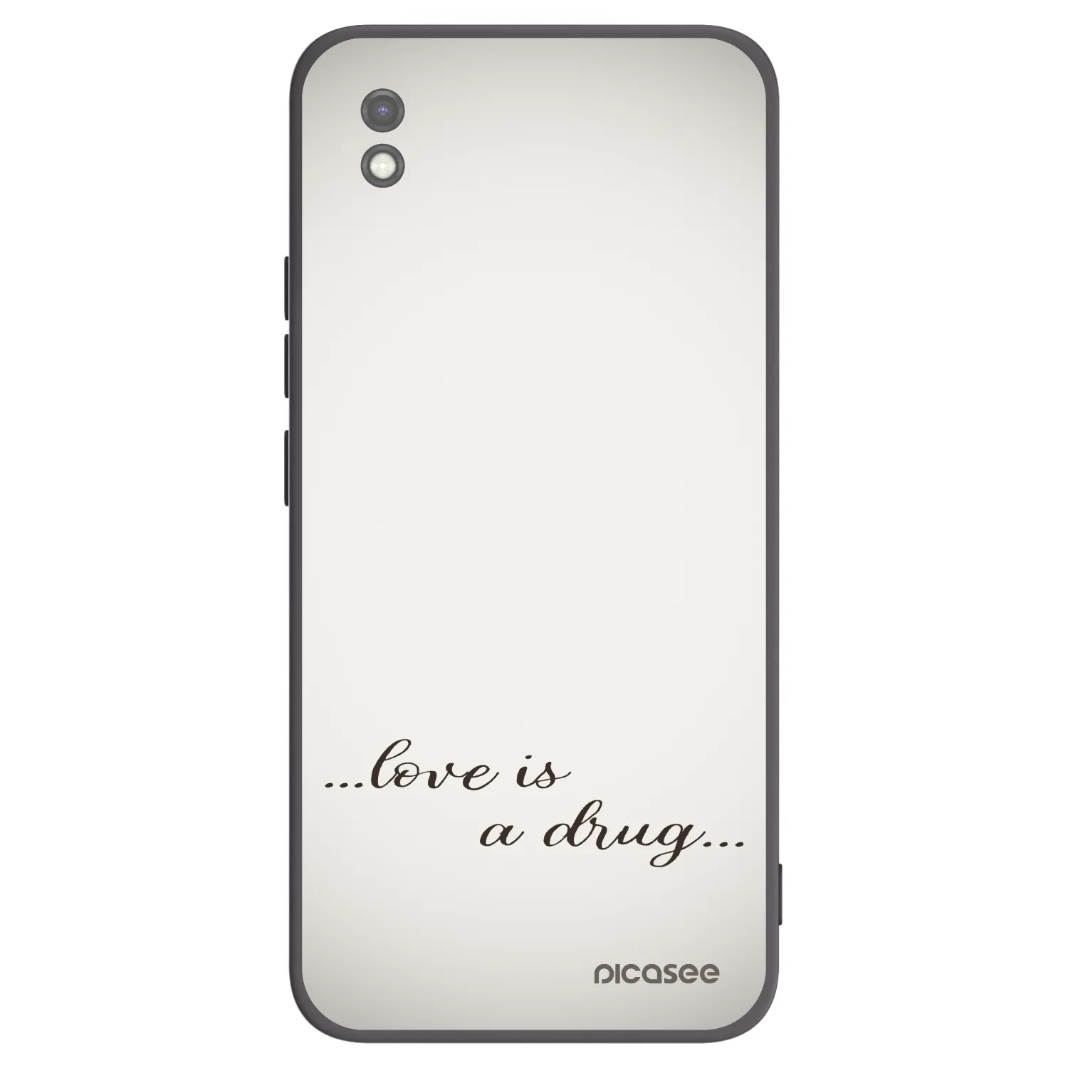 Picasee silikonový černý obal pro Xiaomi Redmi 9AT - Love is a drug