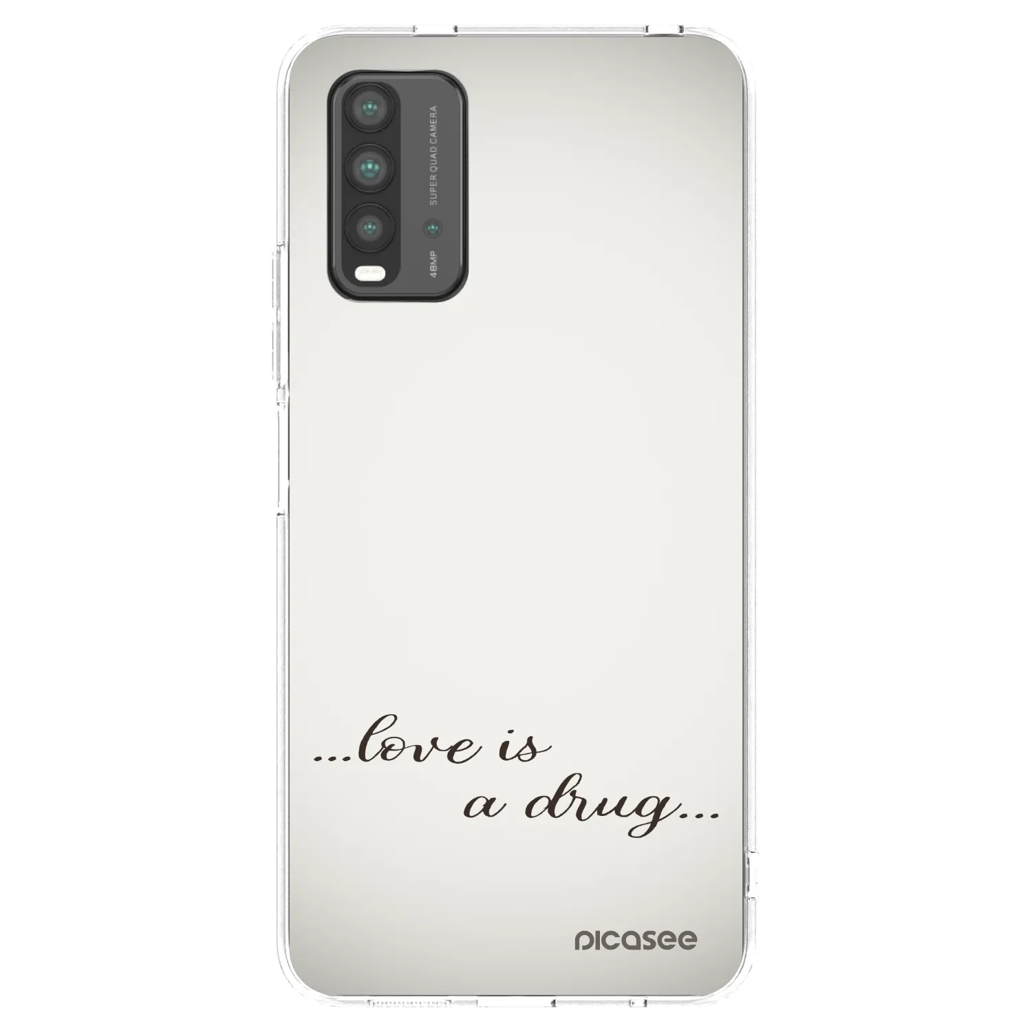 Picasee silikonový černý obal pro Xiaomi Redmi 9T - Love is a drug