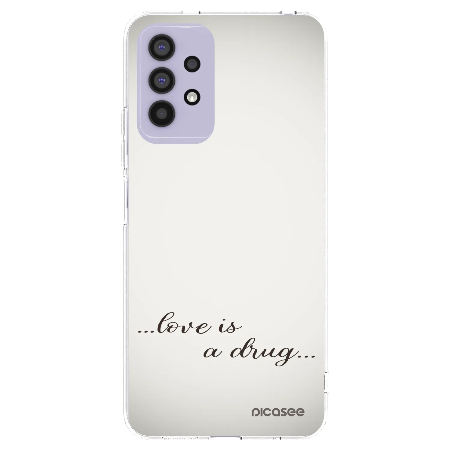 Picasee silikonový průhledný obal pro Samsung Galaxy A32 4G SM-A325F - Love is a drug