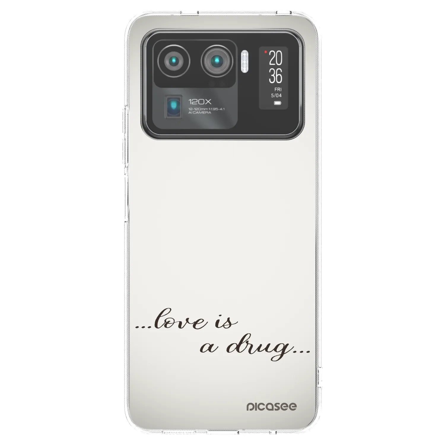 Picasee silikonový průhledný obal pro Xiaomi Mi 11 Ultra - Love is a drug