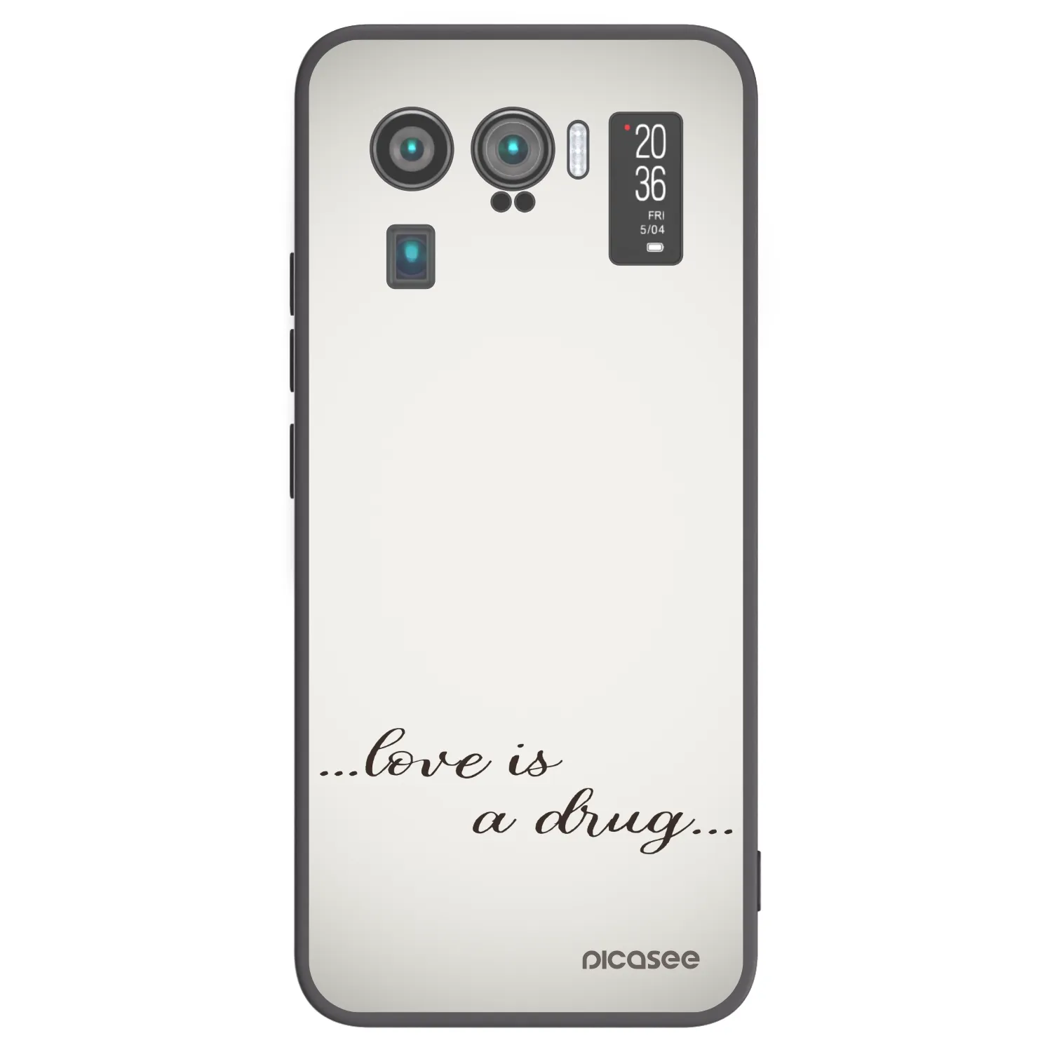 Picasee silikonový černý obal pro Xiaomi Mi 11 Ultra - Love is a drug