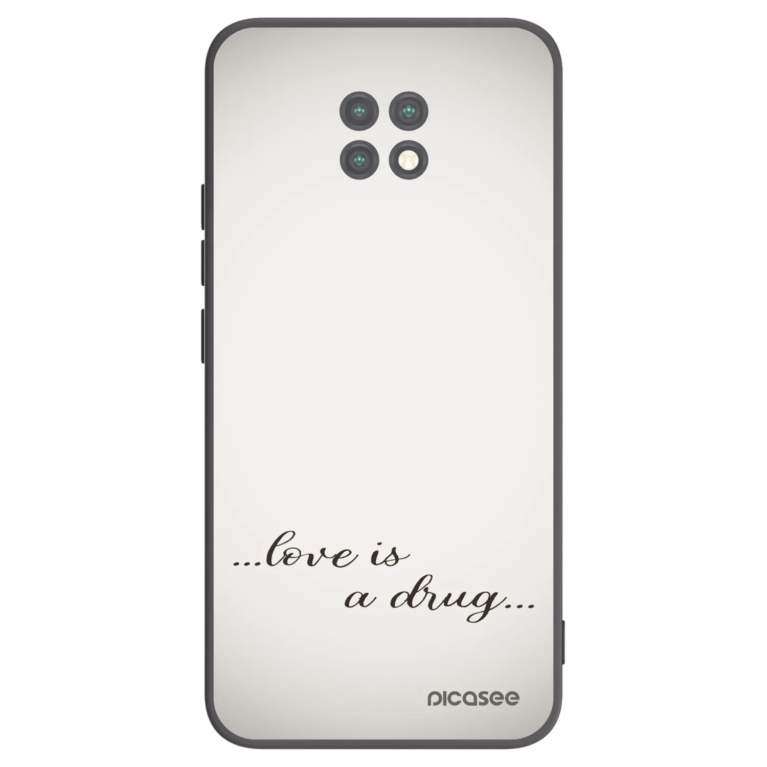 Picasee silikonový černý obal pro Xiaomi Redmi Note 9T - Love is a drug