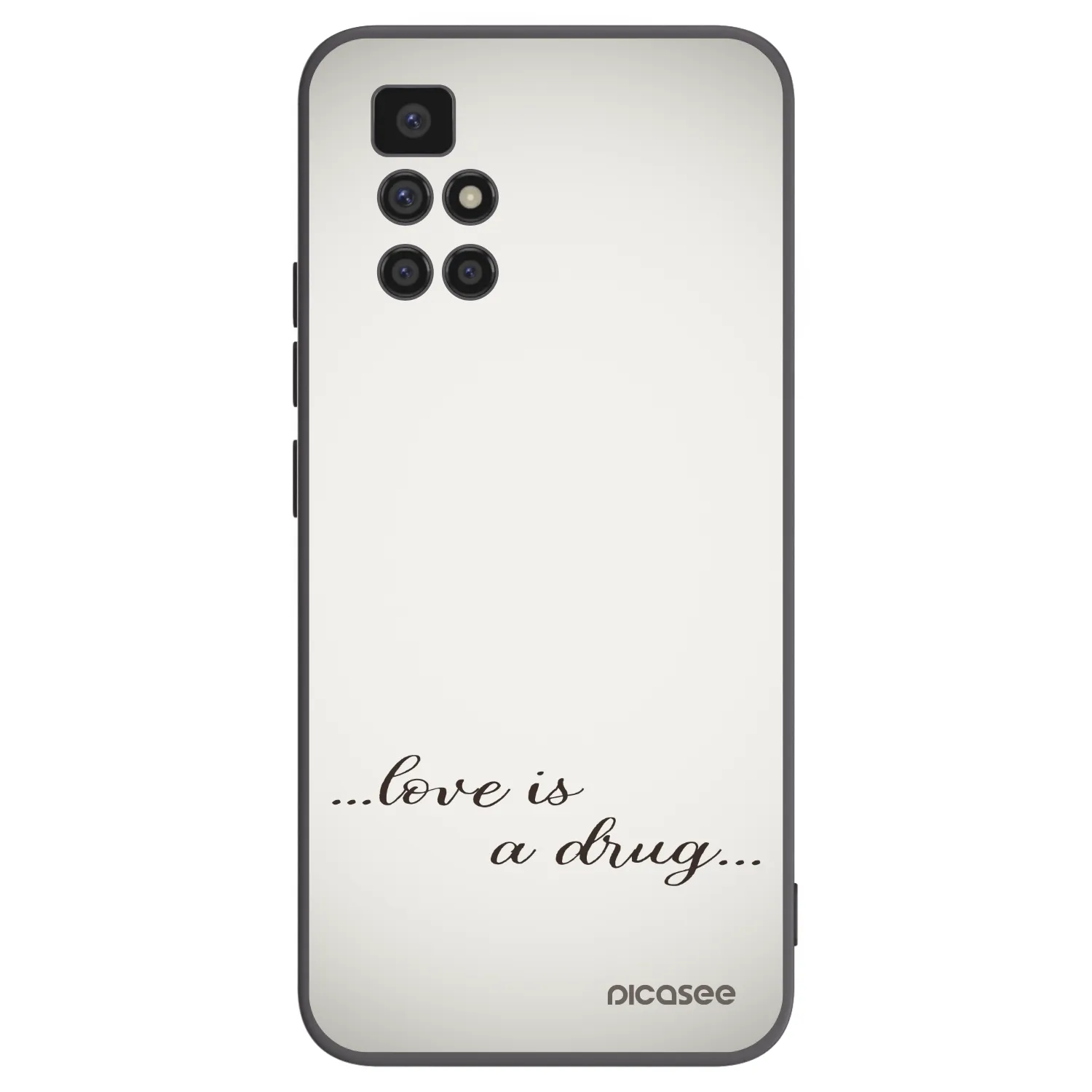 Picasee silikonový černý obal pro Xiaomi Redmi 10 - Love is a drug