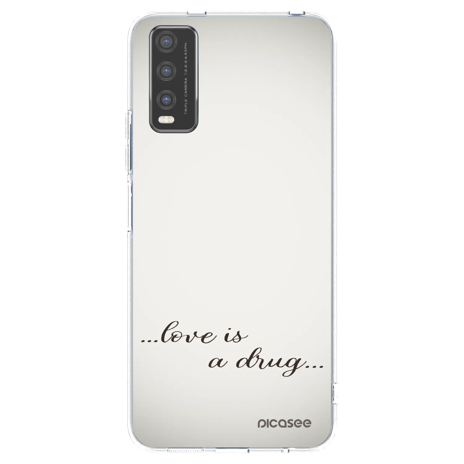 Picasee silikonový průhledný obal pro Vivo Y20s - Love is a drug
