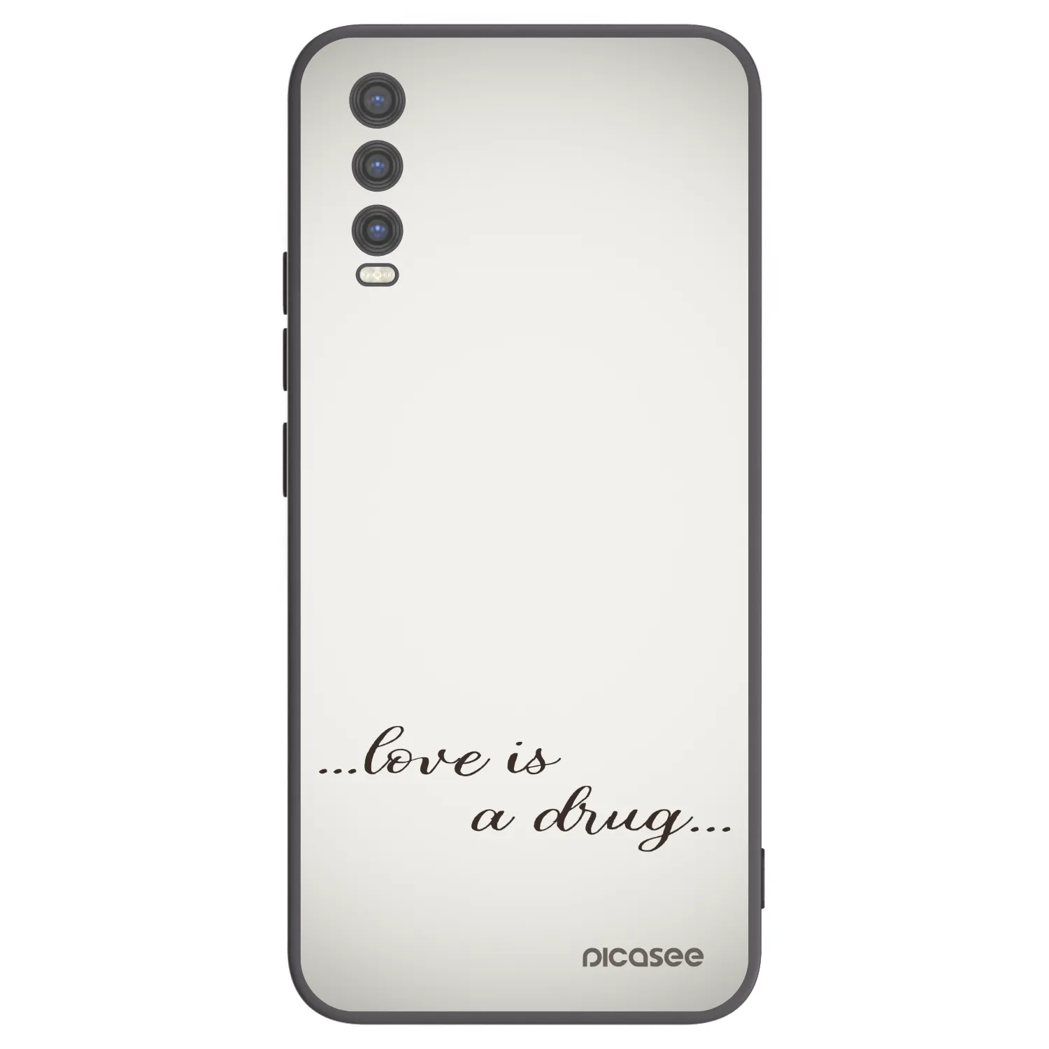 Picasee silikonový černý obal pro Vivo Y20s - Love is a drug