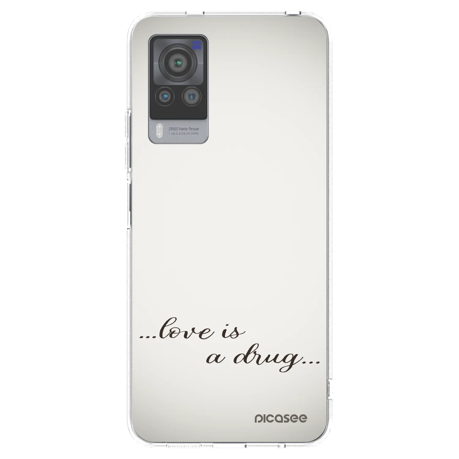 Picasee silikonový průhledný obal pro Vivo X60 Pro 5G - Love is a drug