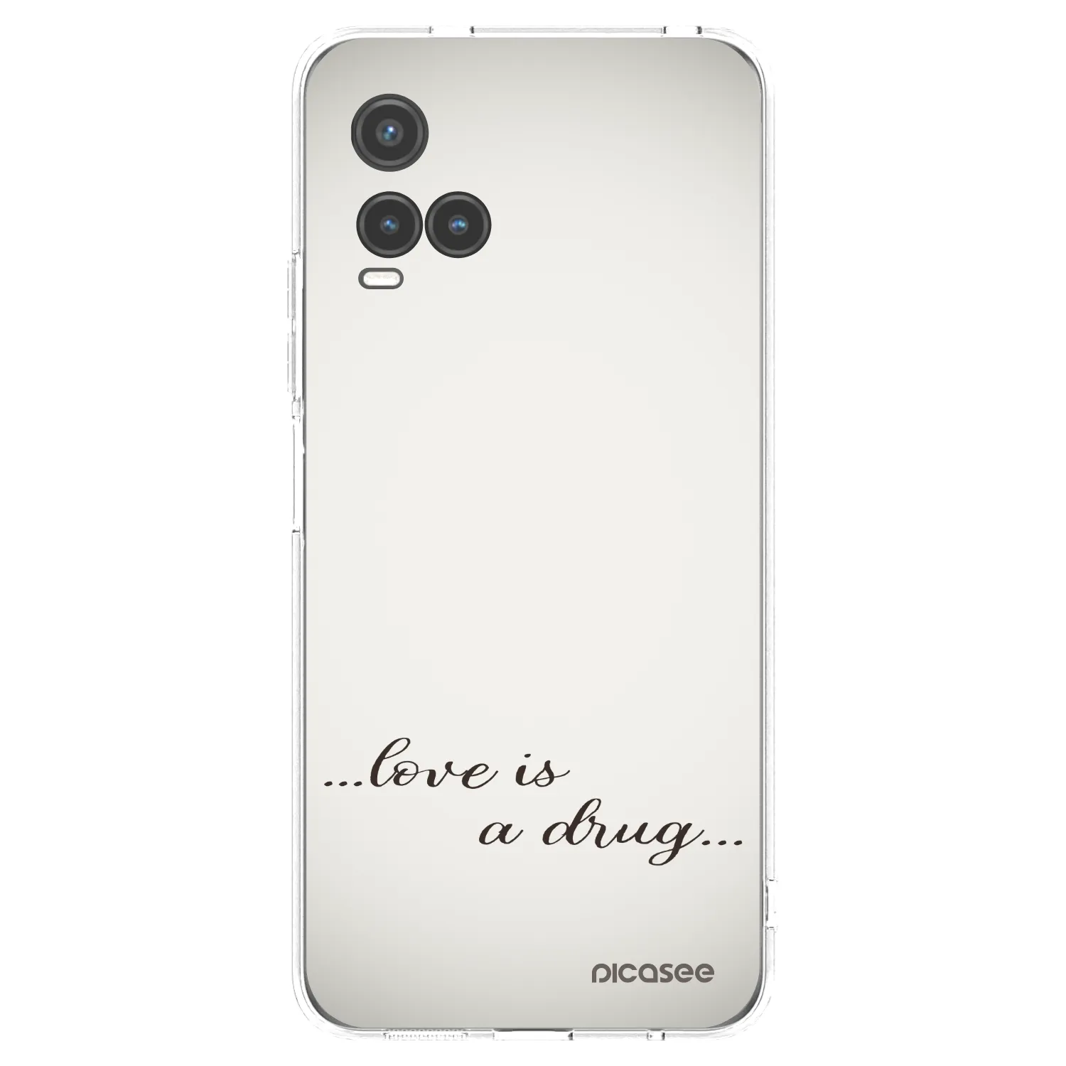 Picasee silikonový průhledný obal pro Vivo Y33s - Love is a drug