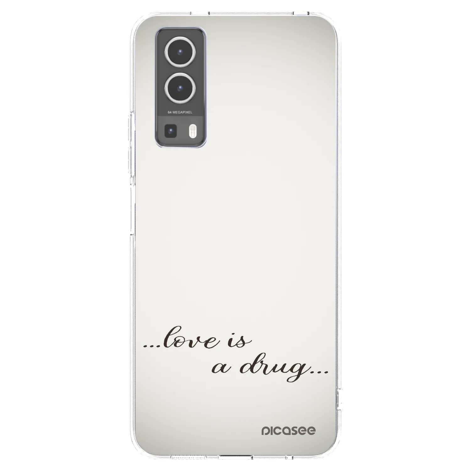 Picasee silikonový průhledný obal pro Vivo Y72 5G - Love is a drug