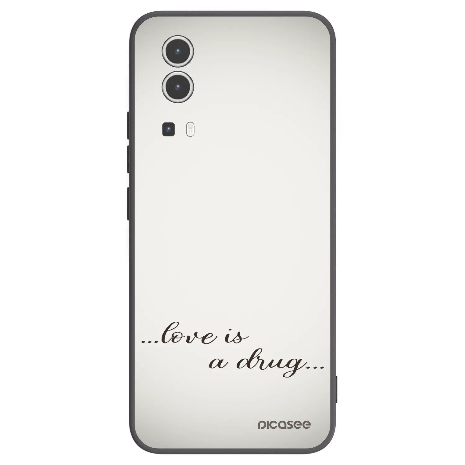 Picasee silikonový černý obal pro Vivo Y72 5G - Love is a drug
