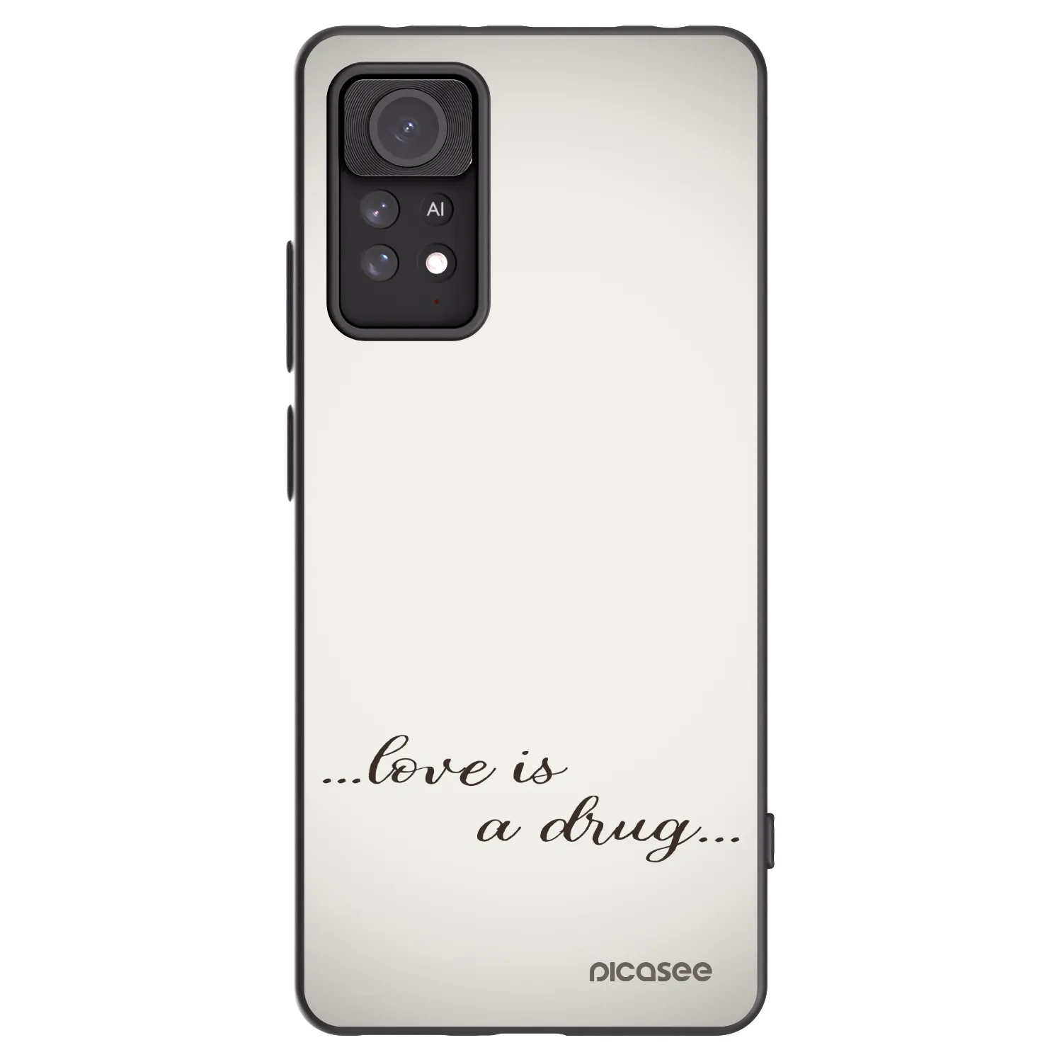 Picasee silikonový černý obal pro Xiaomi Redmi Note 11 Pro 5G - Love is a drug