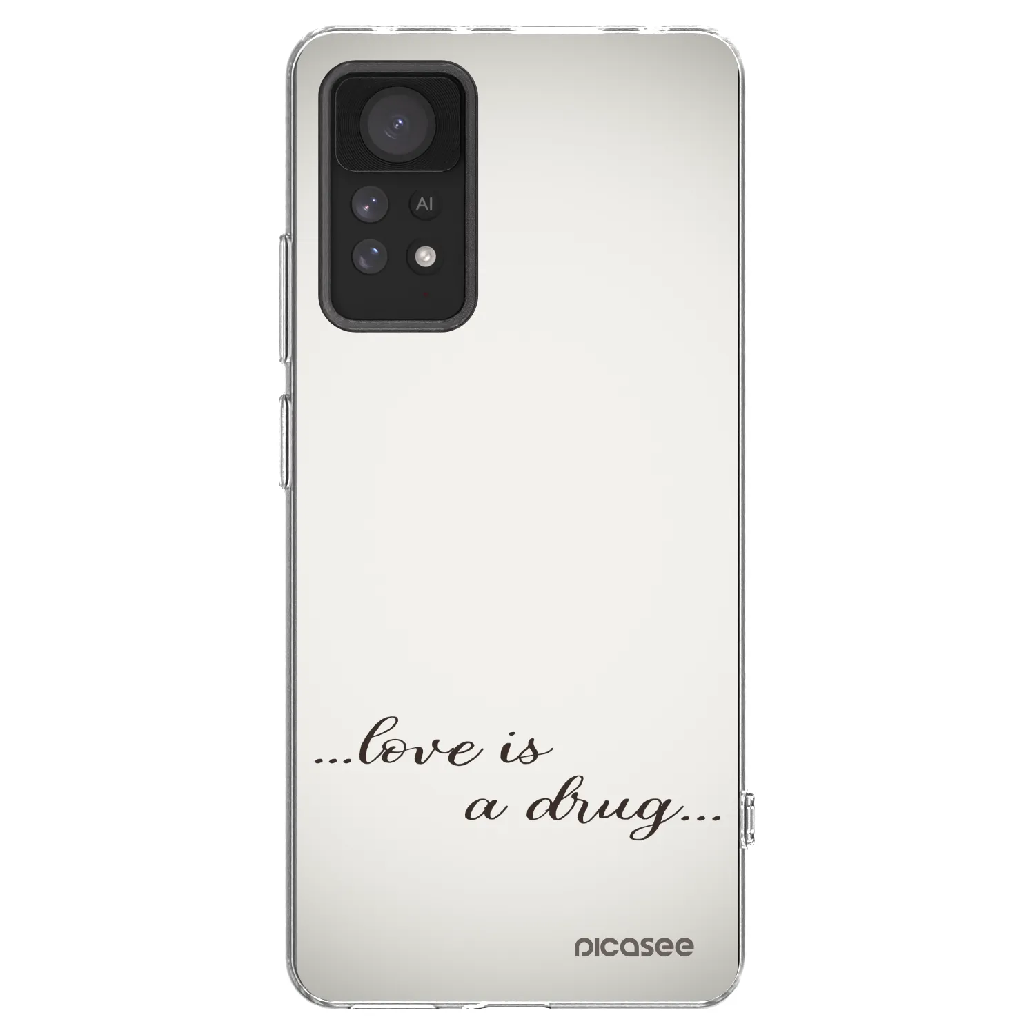 Picasee silikonový průhledný obal pro Xiaomi Redmi Note 11 Pro 5G - Love is a drug