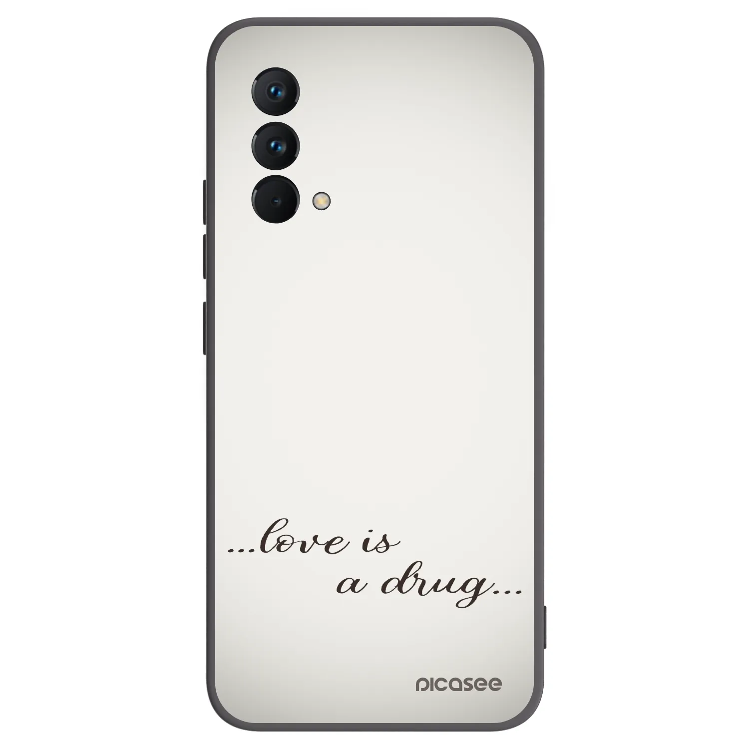 Picasee silikonový černý obal pro Realme GT Master Edition 5G - Love is a drug