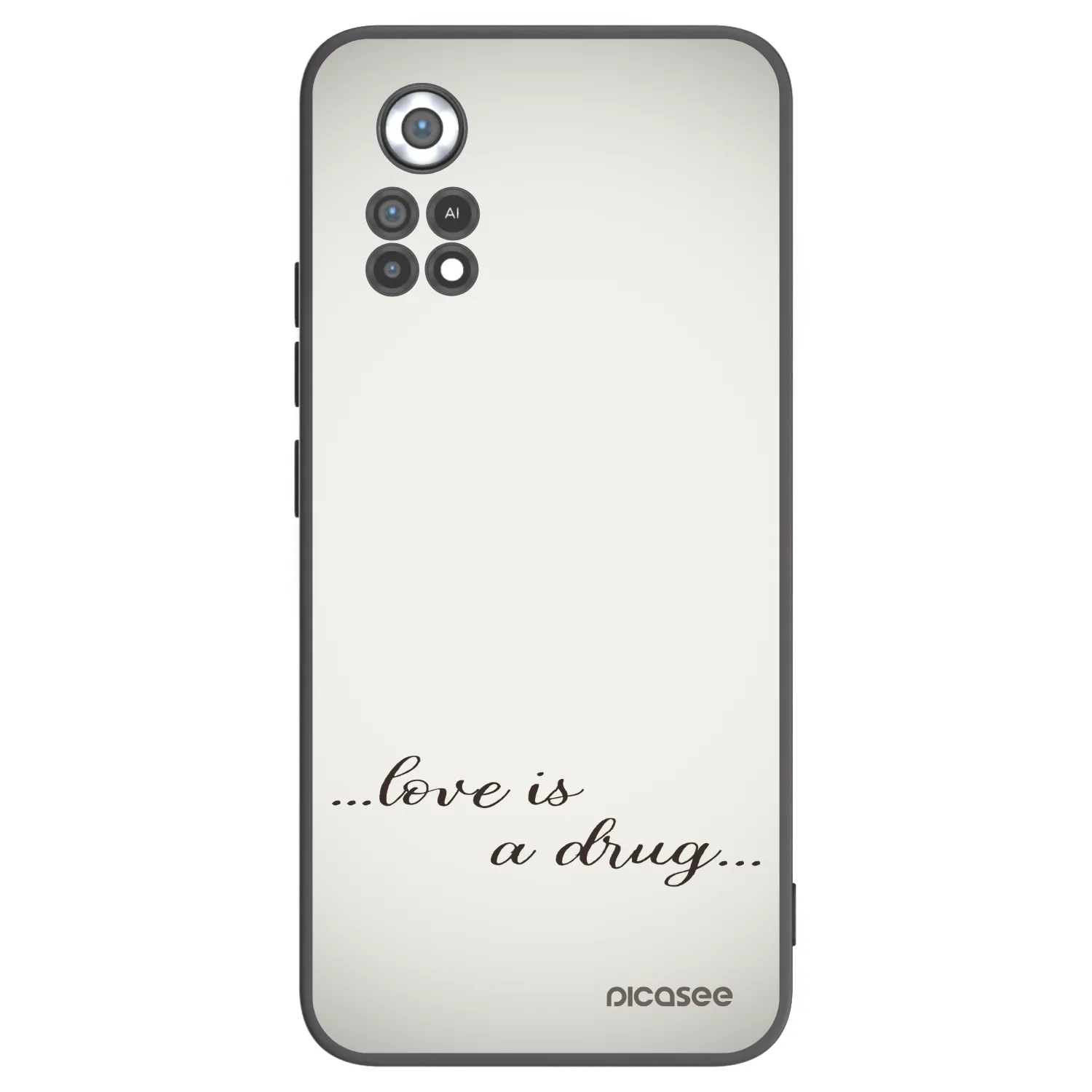 Picasee silikonový černý obal pro Xiaomi Poco X4 Pro 5G - Love is a drug