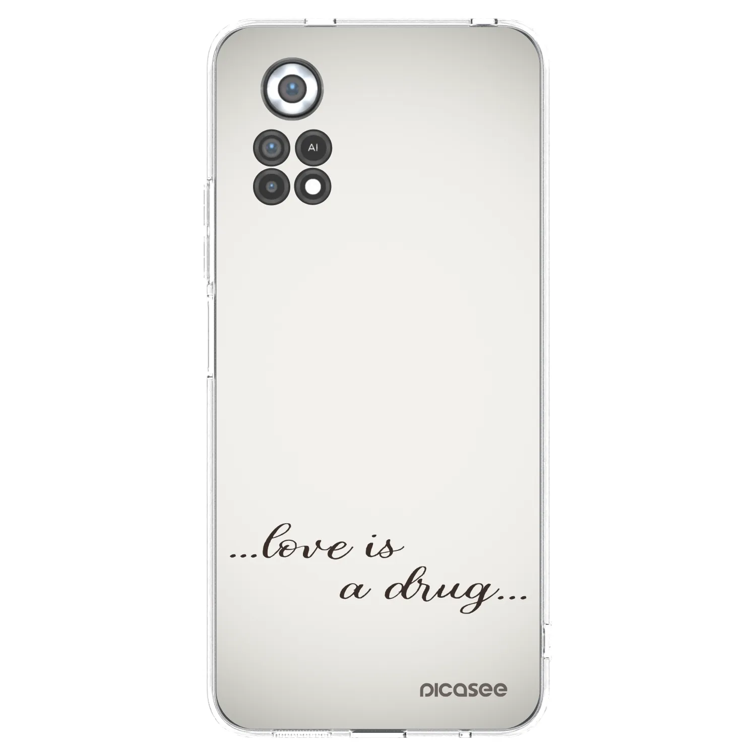 Picasee silikonový průhledný obal pro Xiaomi Poco X4 Pro 5G - Love is a drug