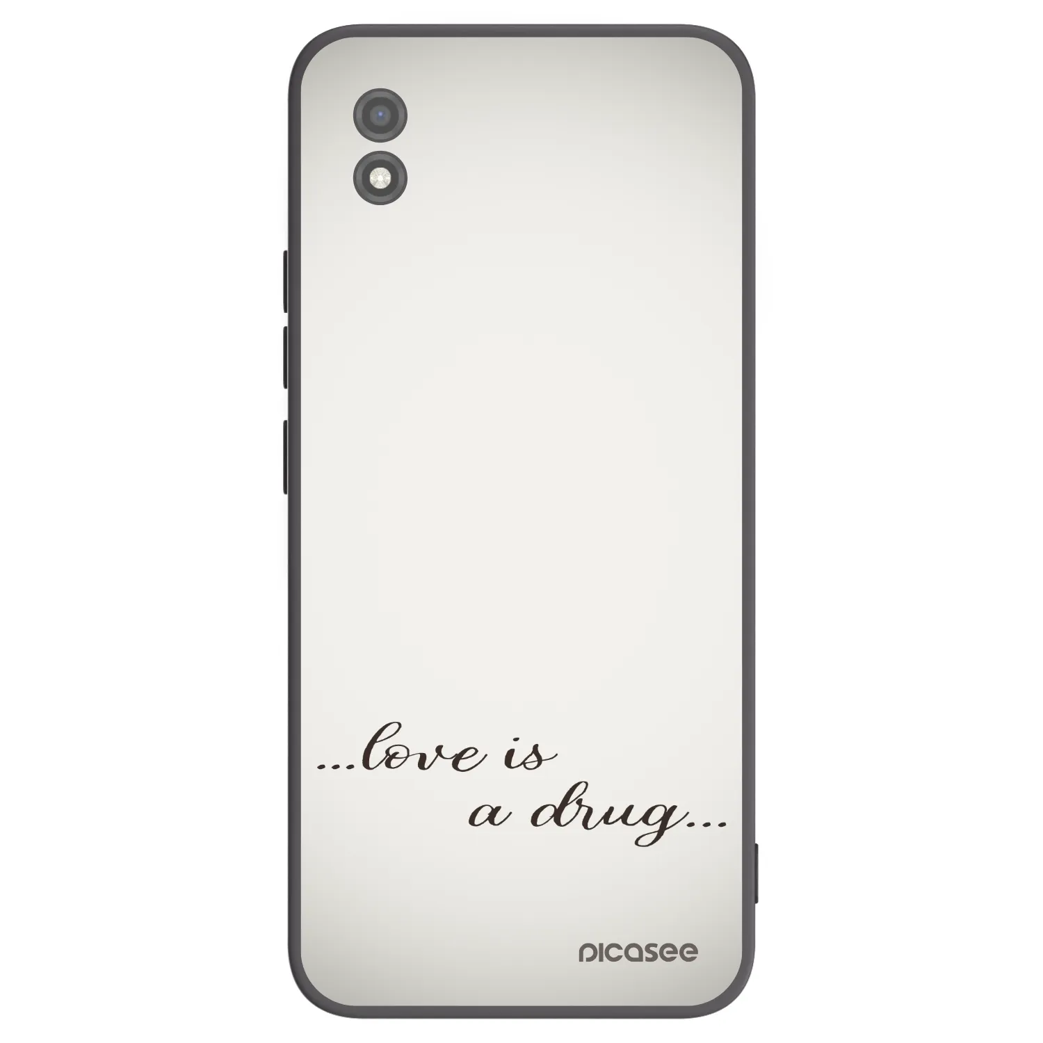 Picasee silikonový černý obal pro Realme C11 (2021) - Love is a drug