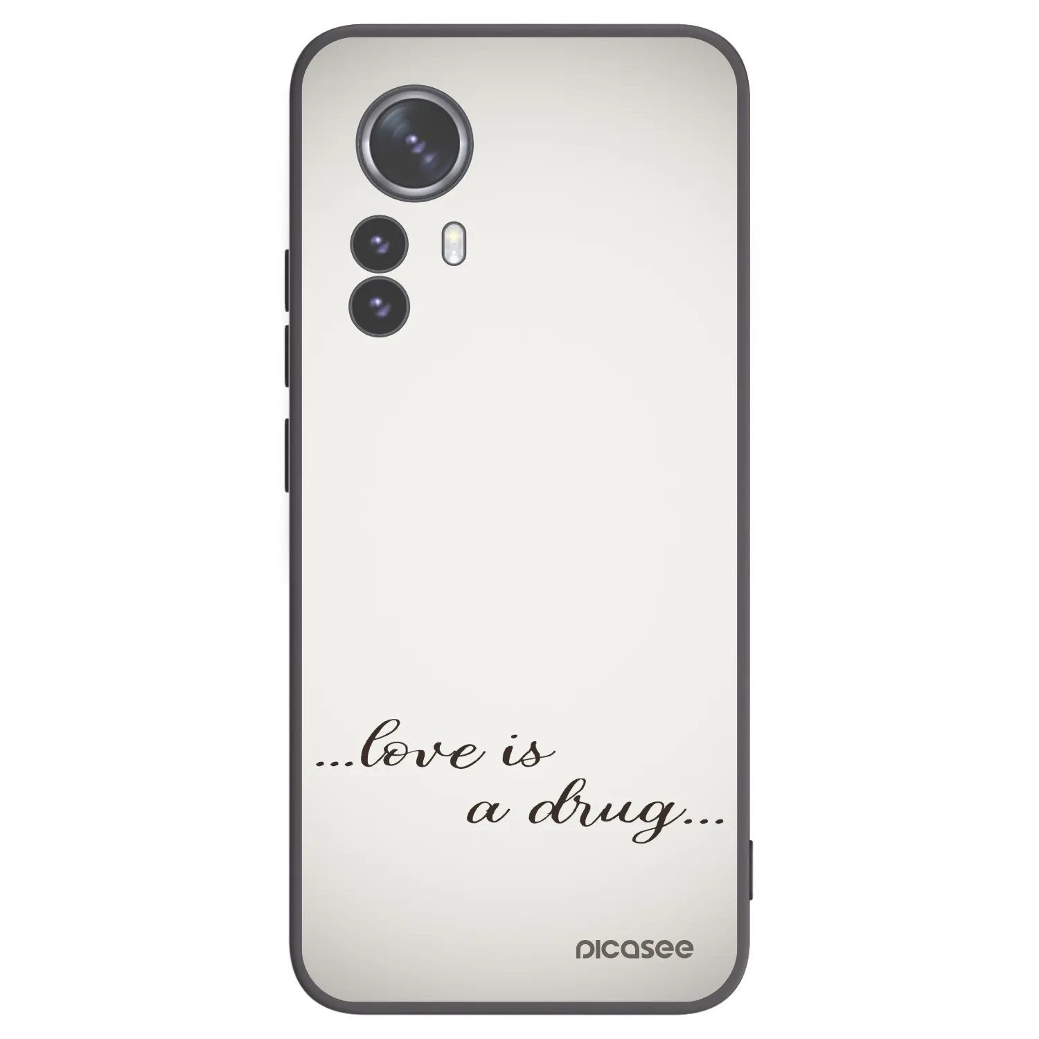 Picasee silikonový černý obal pro Xiaomi 12 Pro - Love is a drug