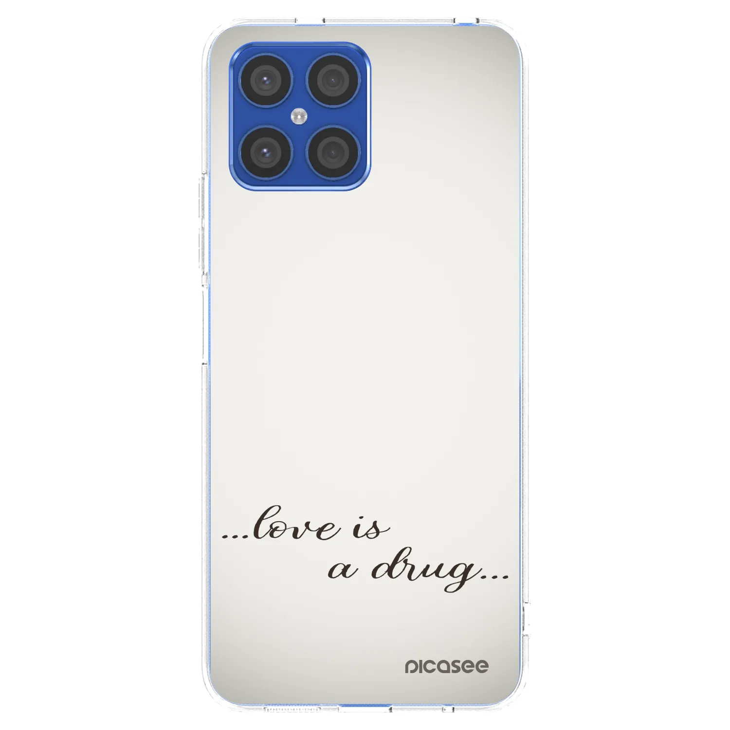 Picasee silikonový průhledný obal pro Honor X8 4G - Love is a drug