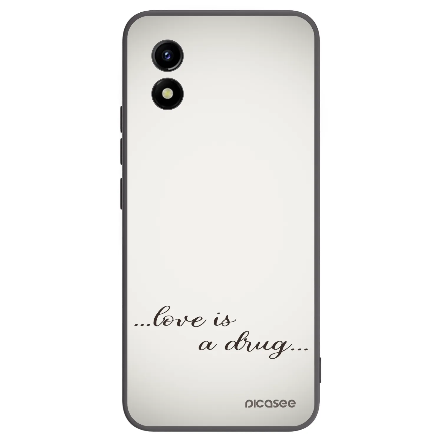 Picasee silikonový černý obal pro Vivo Y01 - Love is a drug