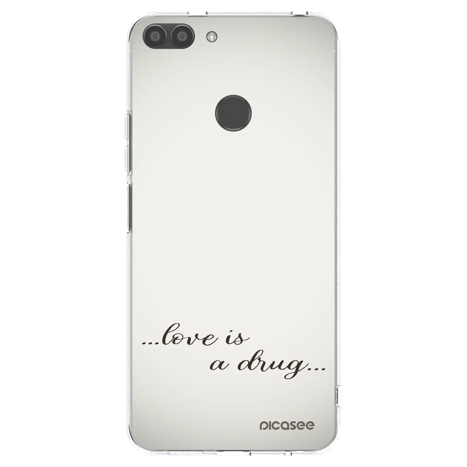 Picasee silikonový průhledný obal pro Huawei P Smart - Love is a drug