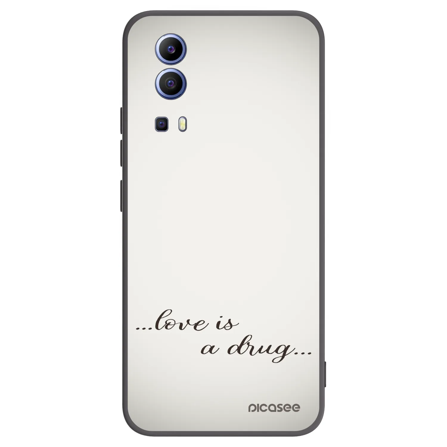 Picasee silikonový černý obal pro Vivo Y52 5G - Love is a drug