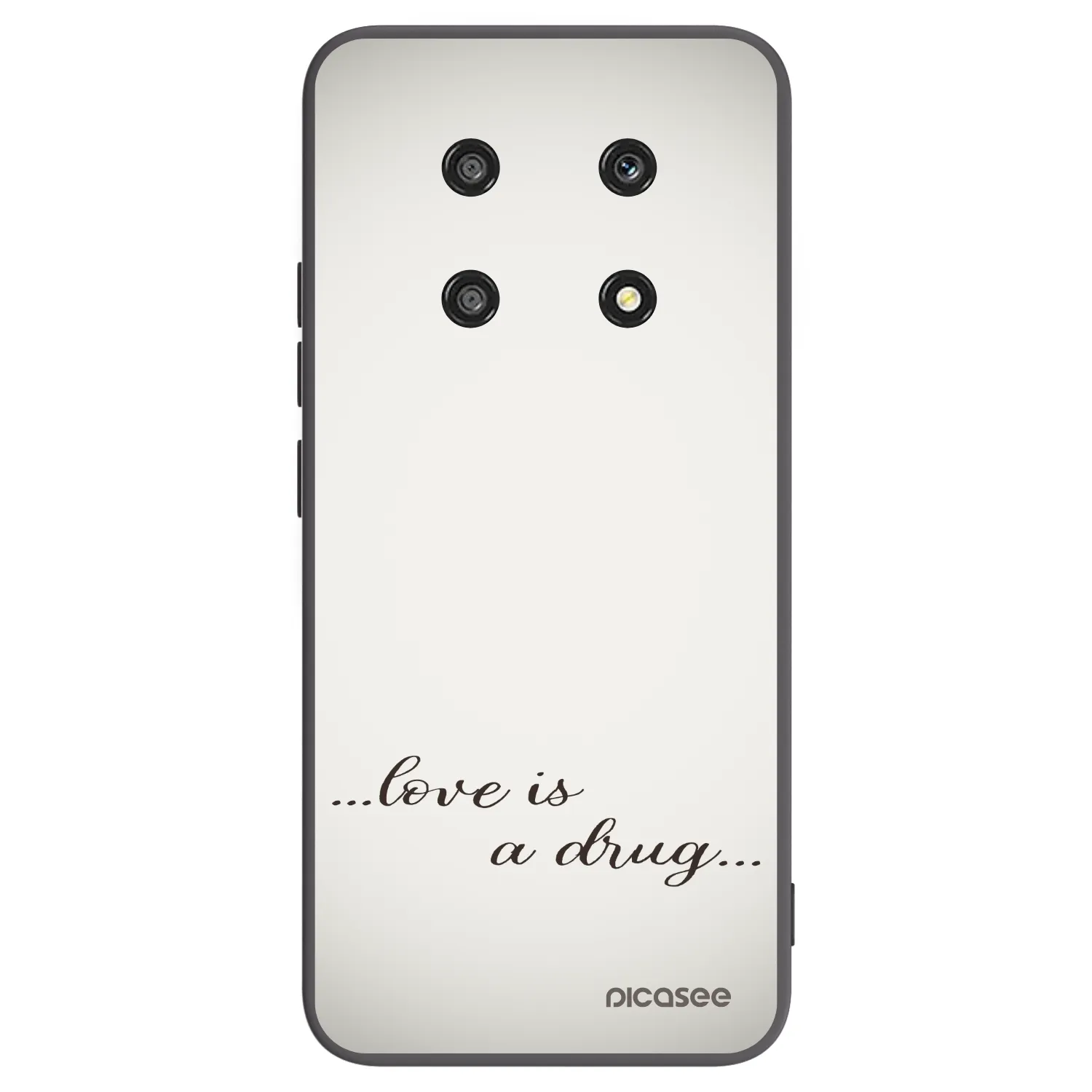Picasee silikonový černý obal pro Honor Magic4 Lite 5G - Love is a drug