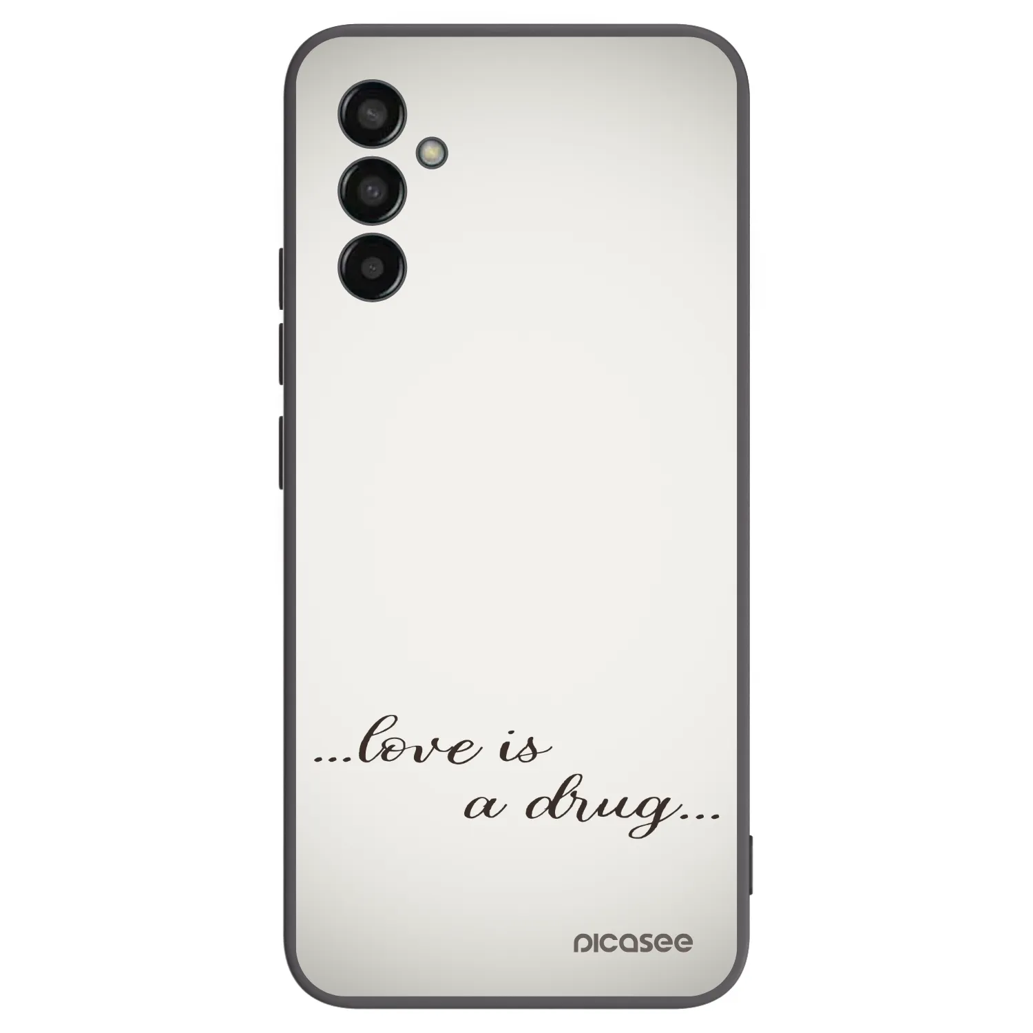 Picasee silikonový černý obal pro Samsung Galaxy M13 M135F - Love is a drug
