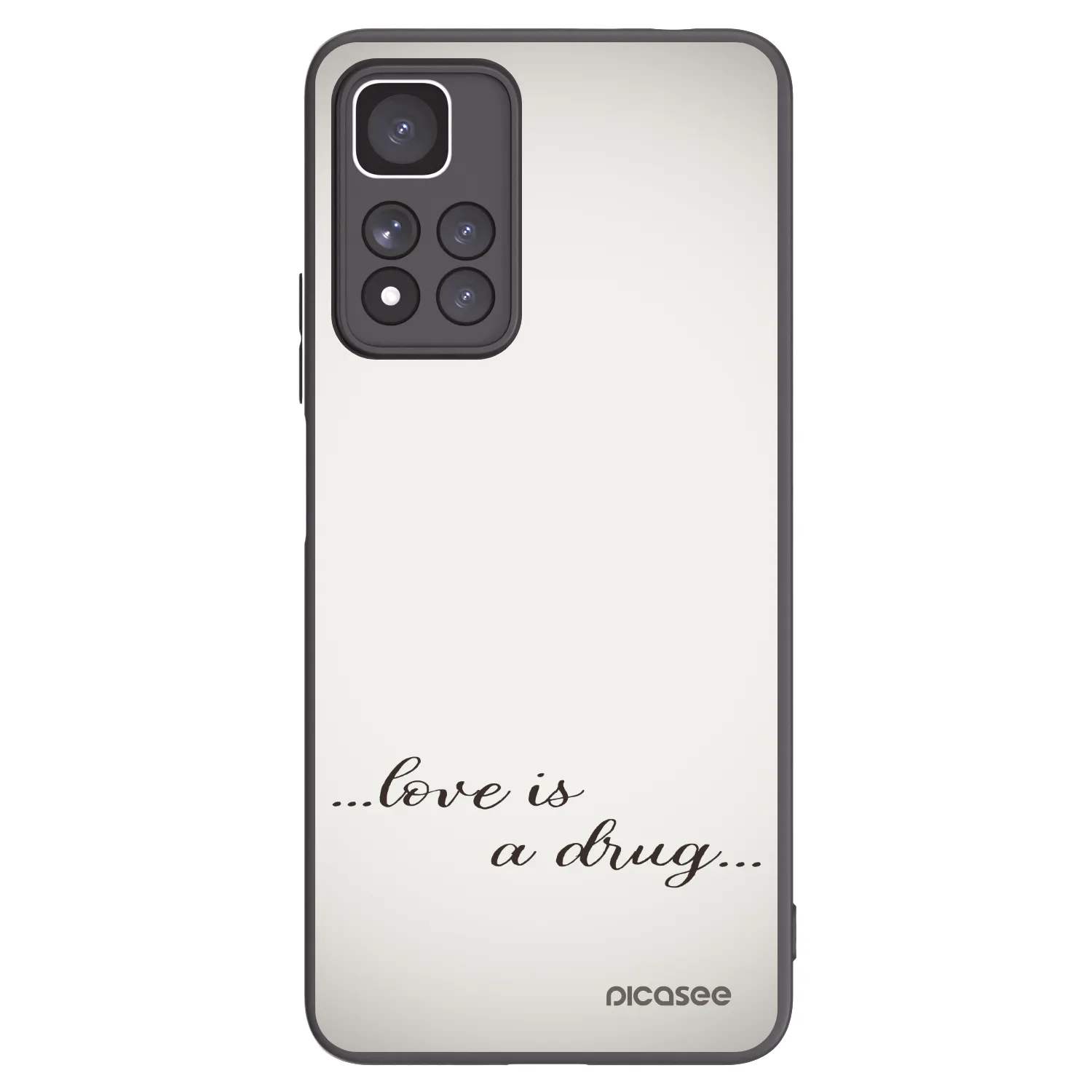 Picasee silikonový černý obal pro Xiaomi Redmi Note 11 Pro+ 5G - Love is a drug