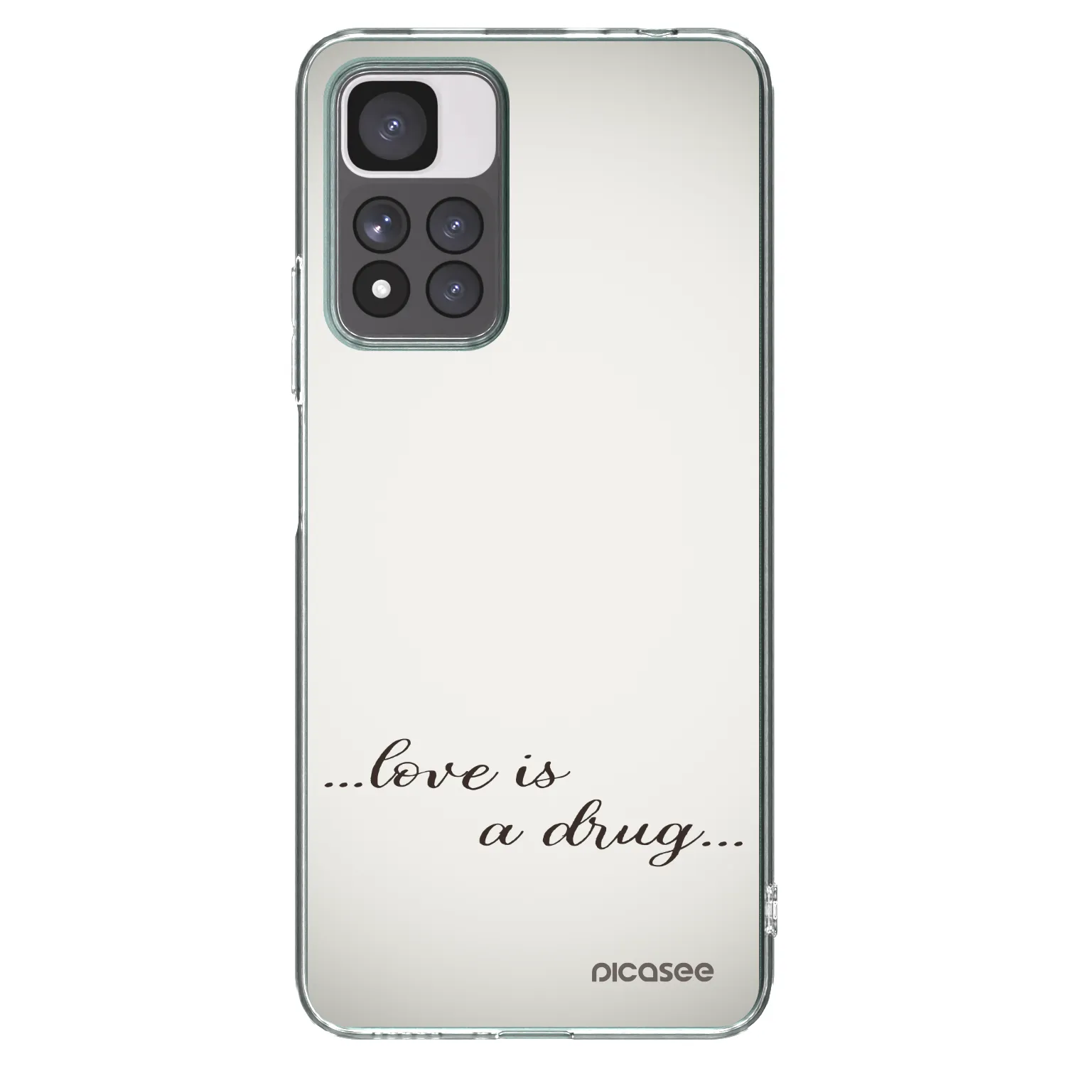 Picasee silikonový průhledný obal pro Xiaomi Redmi Note 11 Pro+ 5G - Love is a drug