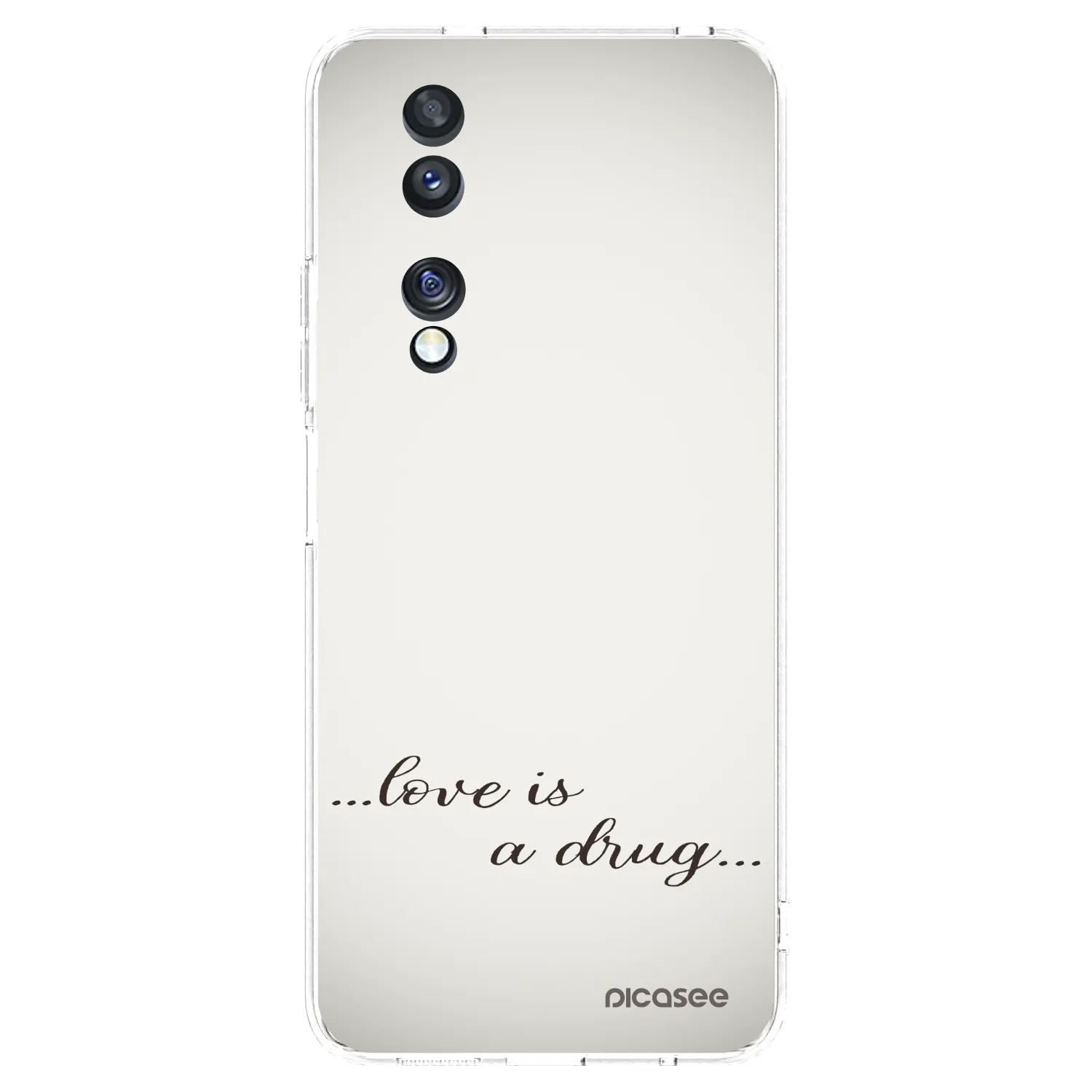 Picasee silikonový průhledný obal pro Honor 70 - Love is a drug