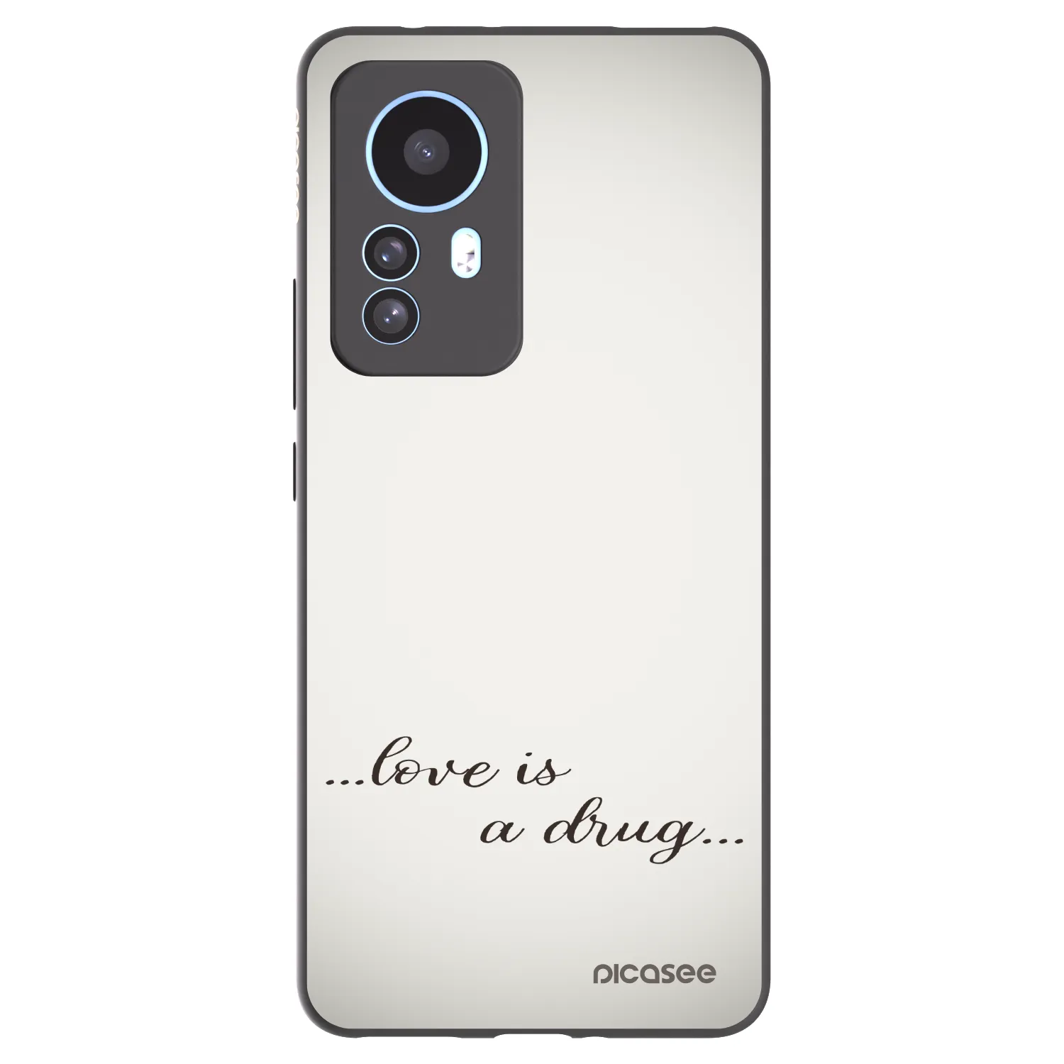 Picasee silikonový černý obal pro Xiaomi 12T Pro - Love is a drug