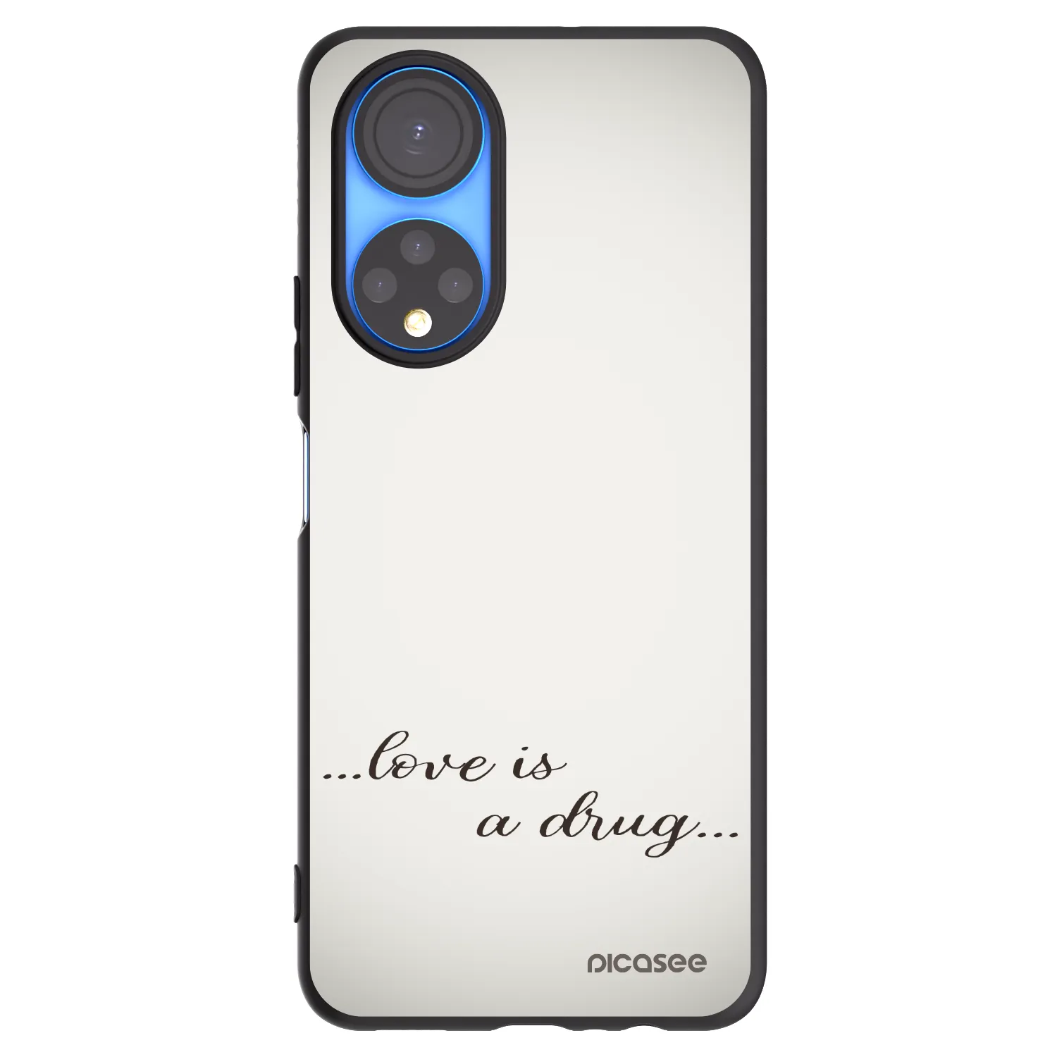 Picasee silikonový černý obal pro Honor X7 - Love is a drug