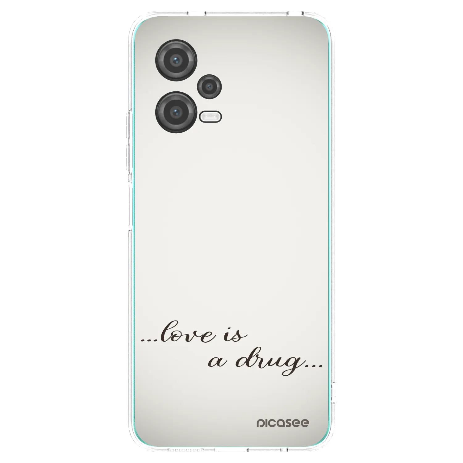 Picasee silikonový průhledný obal pro Xiaomi Poco X5 - Love is a drug