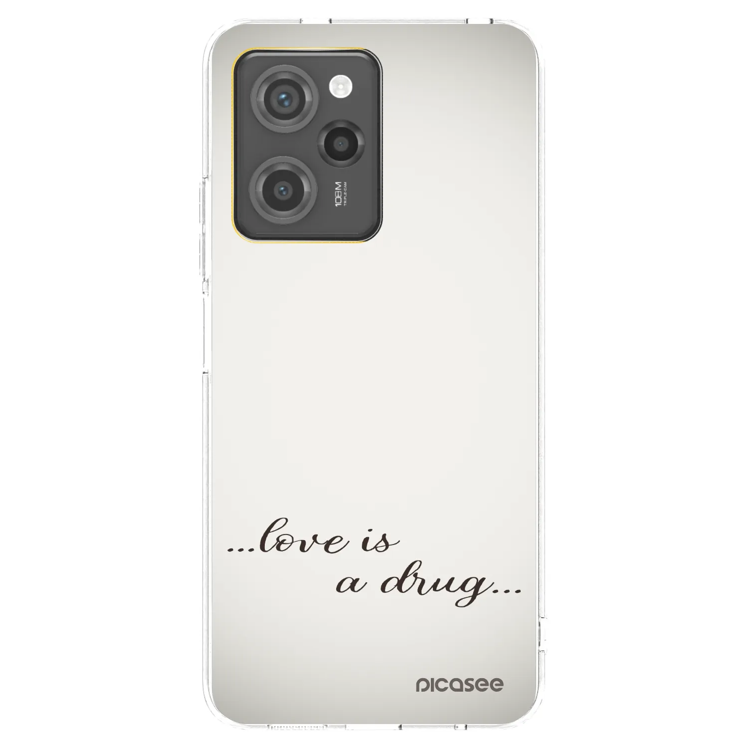 Picasee silikonový černý obal pro Xiaomi Poco X5 Pro - Love is a drug