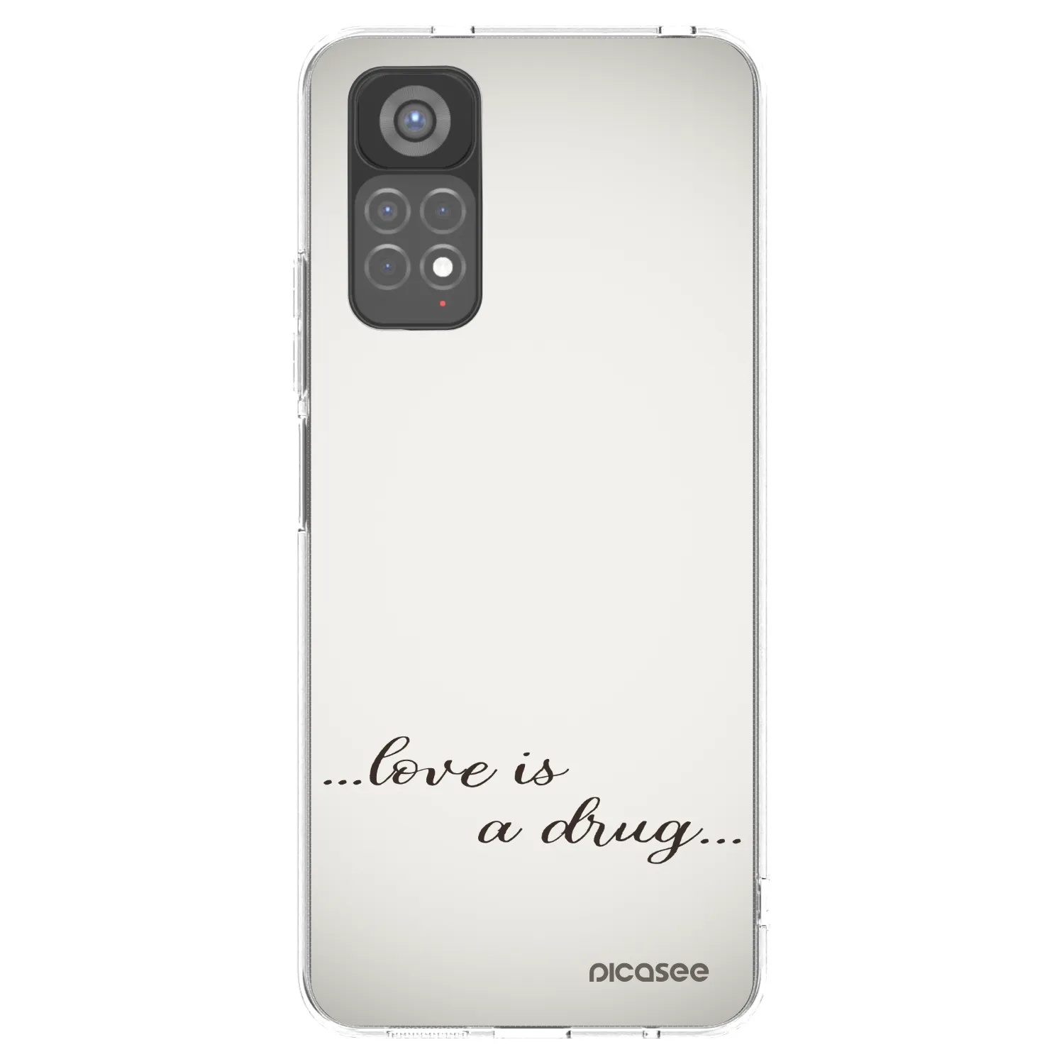 Picasee silikonový průhledný obal pro Xiaomi Redmi Note 11S 5G - Love is a drug