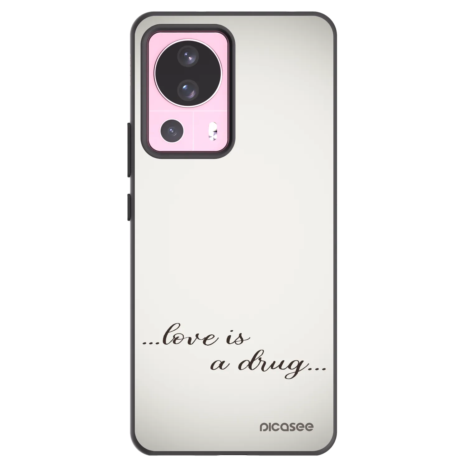 Picasee silikonový černý obal pro Xiaomi 13 Lite - Love is a drug