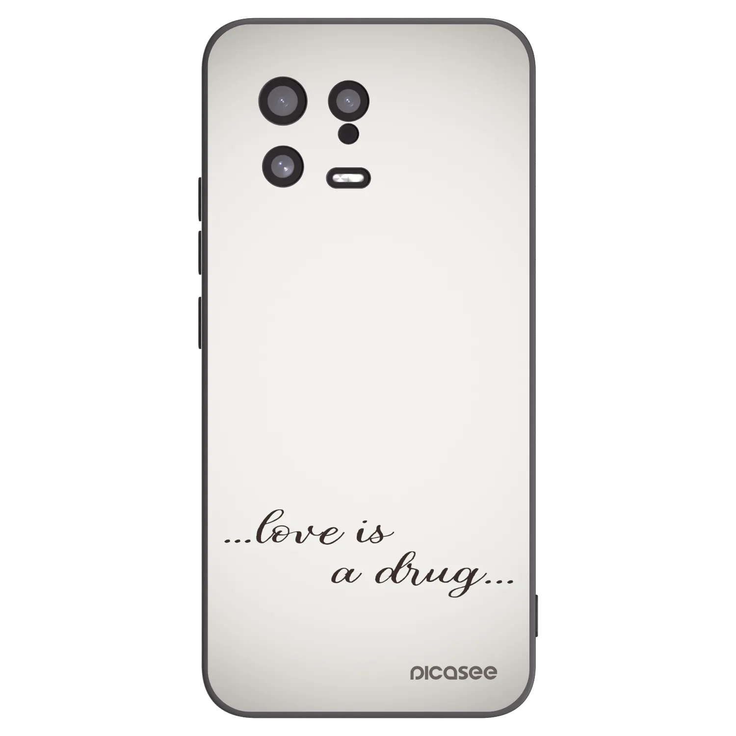 Picasee silikonový černý obal pro Xiaomi 13 - Love is a drug