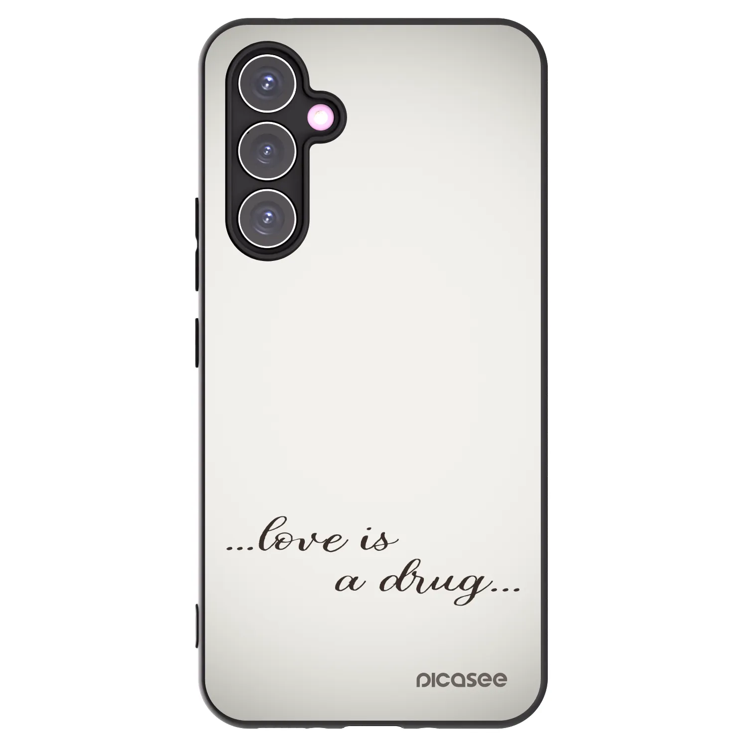 Picasee silikonový černý obal pro Samsung Galaxy A54 5G A546B - Love is a drug