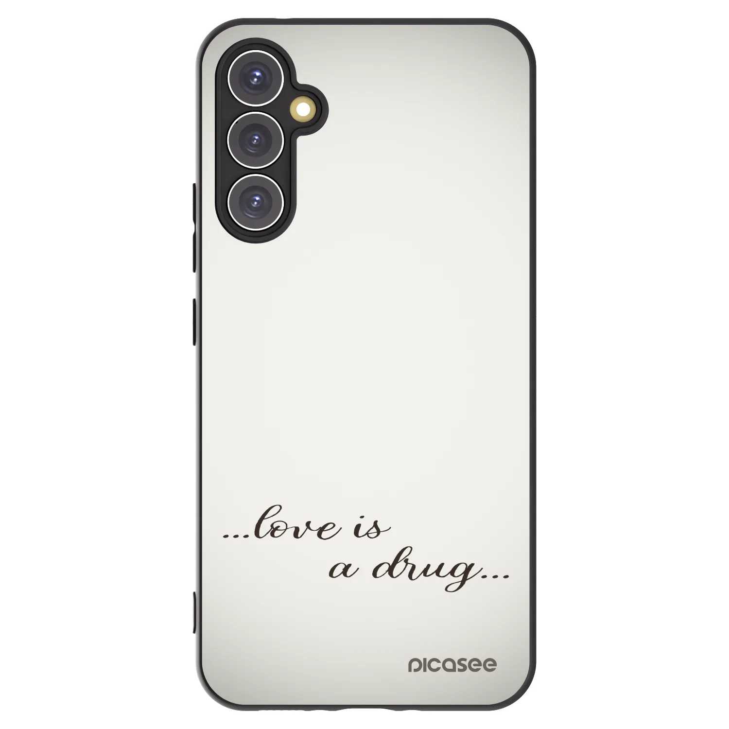 Picasee silikonový černý obal pro Samsung Galaxy A34 5G A346B - Love is a drug