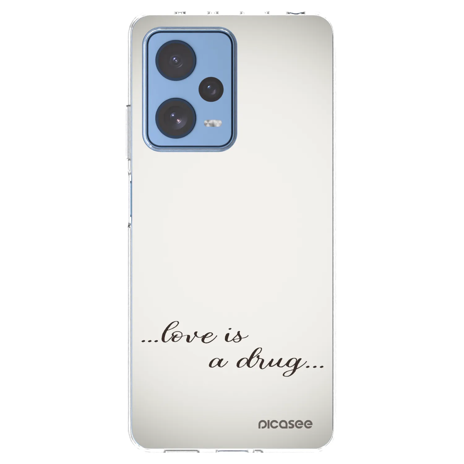 Picasee silikonový průhledný obal pro Xiaomi Redmi Note 12 Pro 5G - Love is a drug