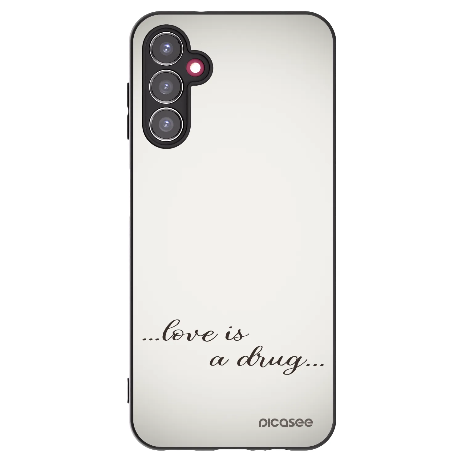 Picasee silikonový černý obal pro Samsung Galaxy A14 5G A146P - Love is a drug