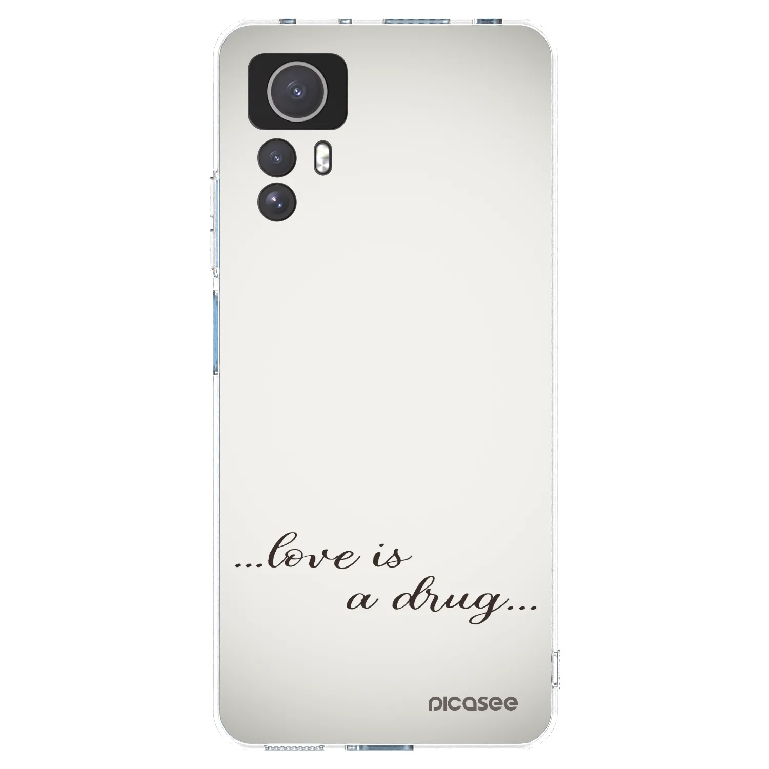 Picasee silikonový průhledný obal pro Xiaomi Redmi Note 12S - Love is a drug