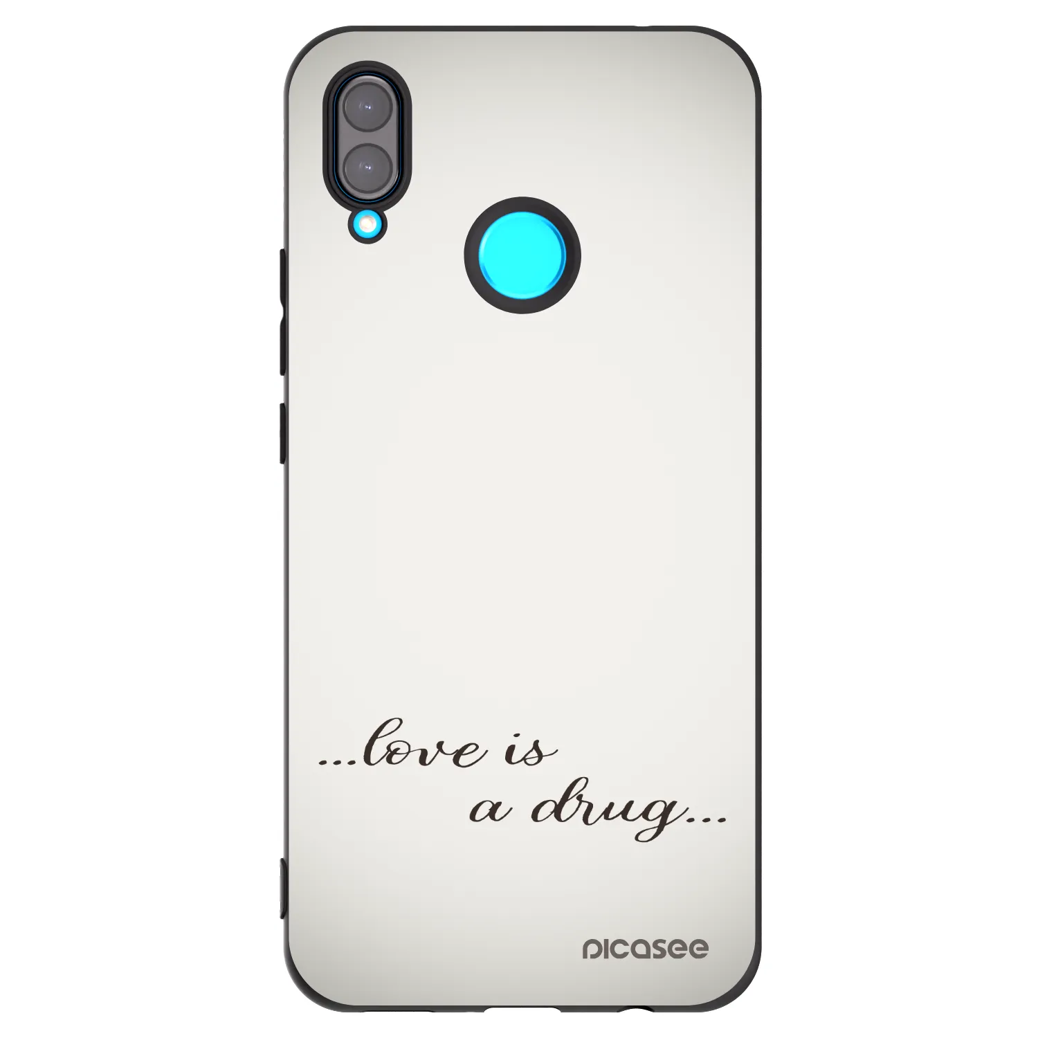 Picasee silikonový černý obal pro Huawei Nova 3i - Love is a drug